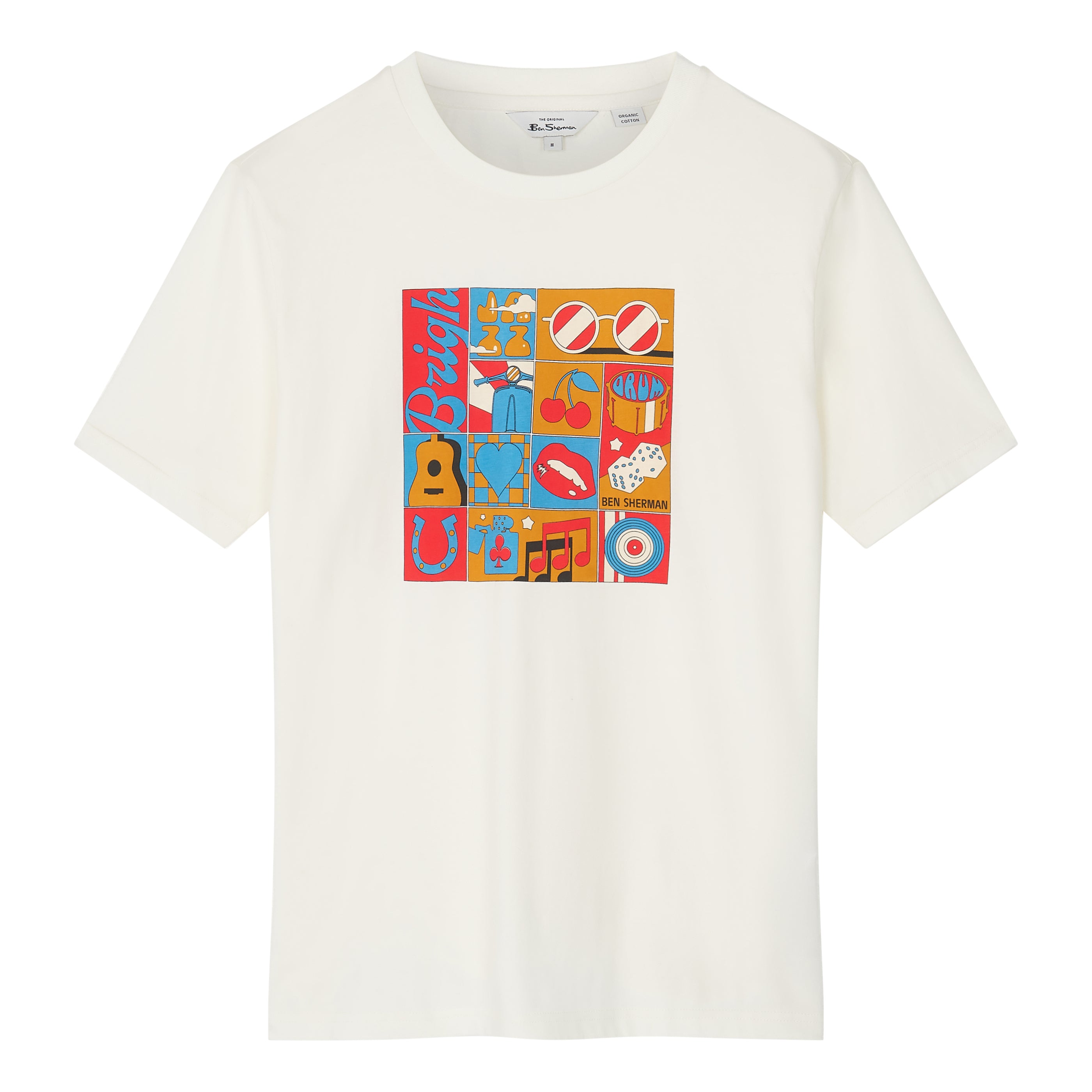 Ben Sherman Montage T-Shirt Cream