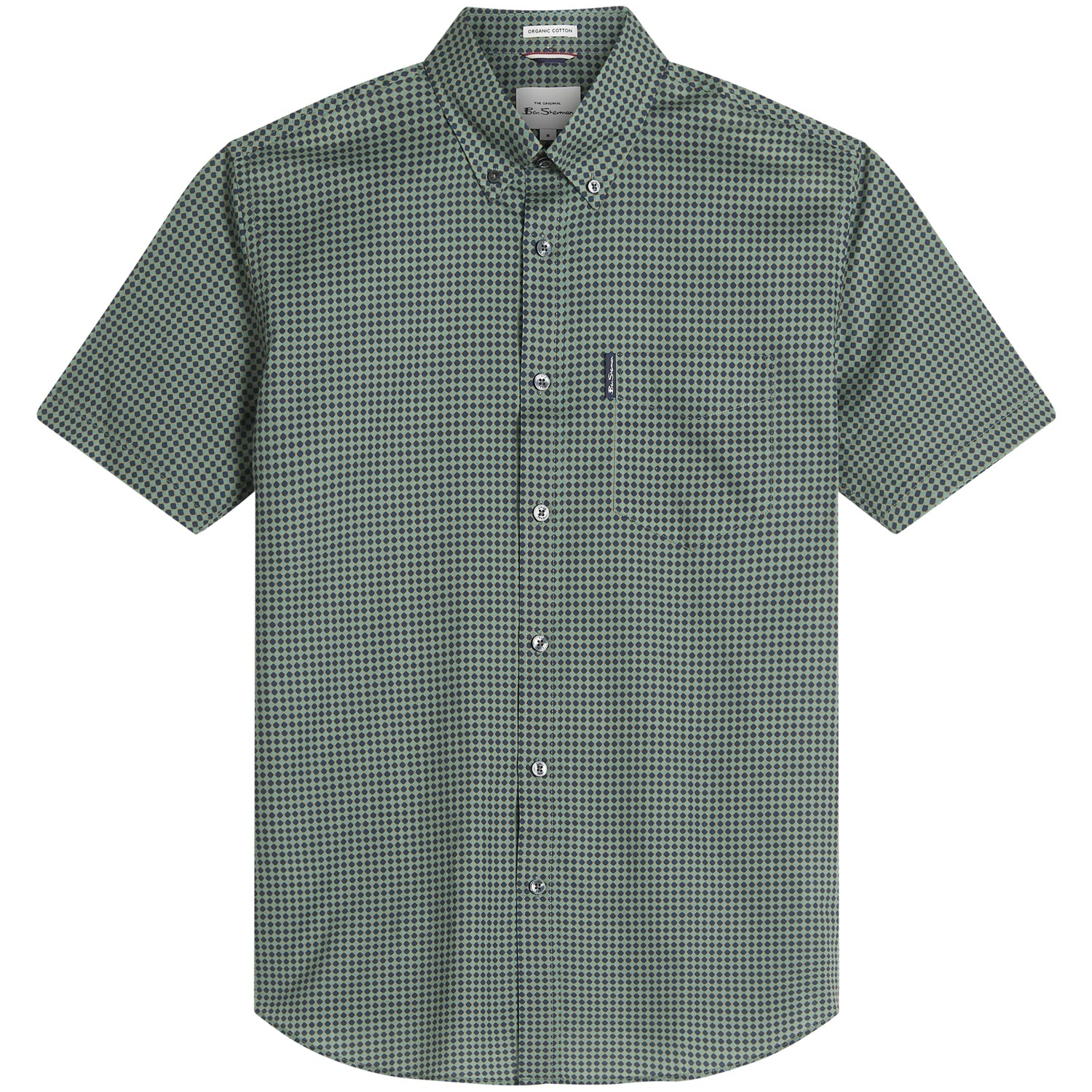 Ben Sherman Geo Print Shirt Green