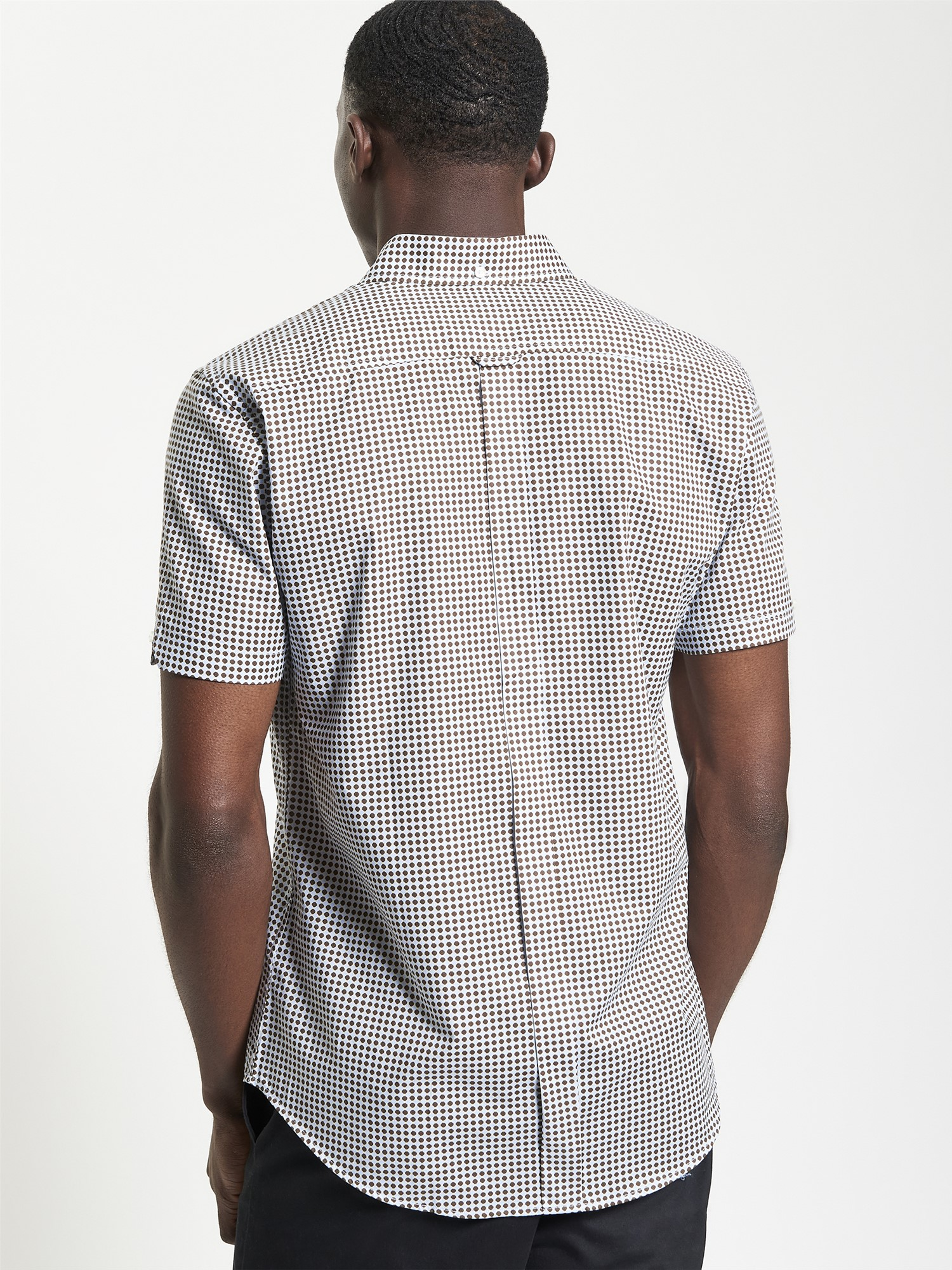 Ben Sherman Geo Print Shirt Sky