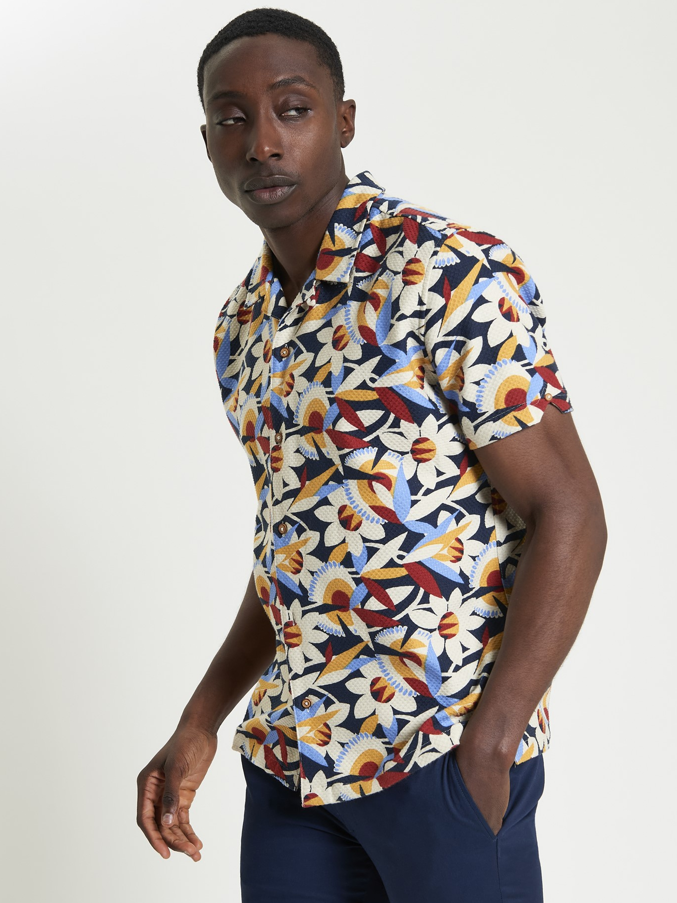 Ben Sherman Abstract Floral Shirt