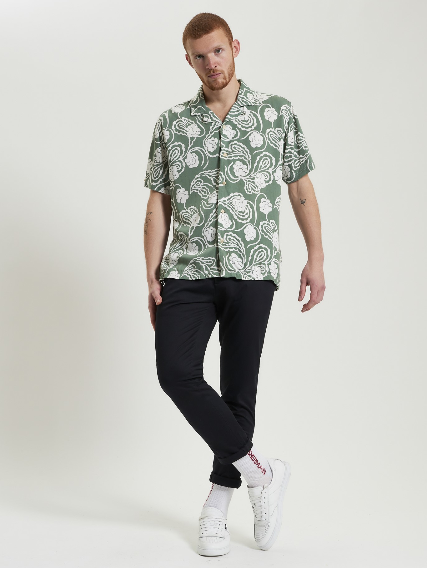 Ben Sherman Paisley Swirl Shirt Green