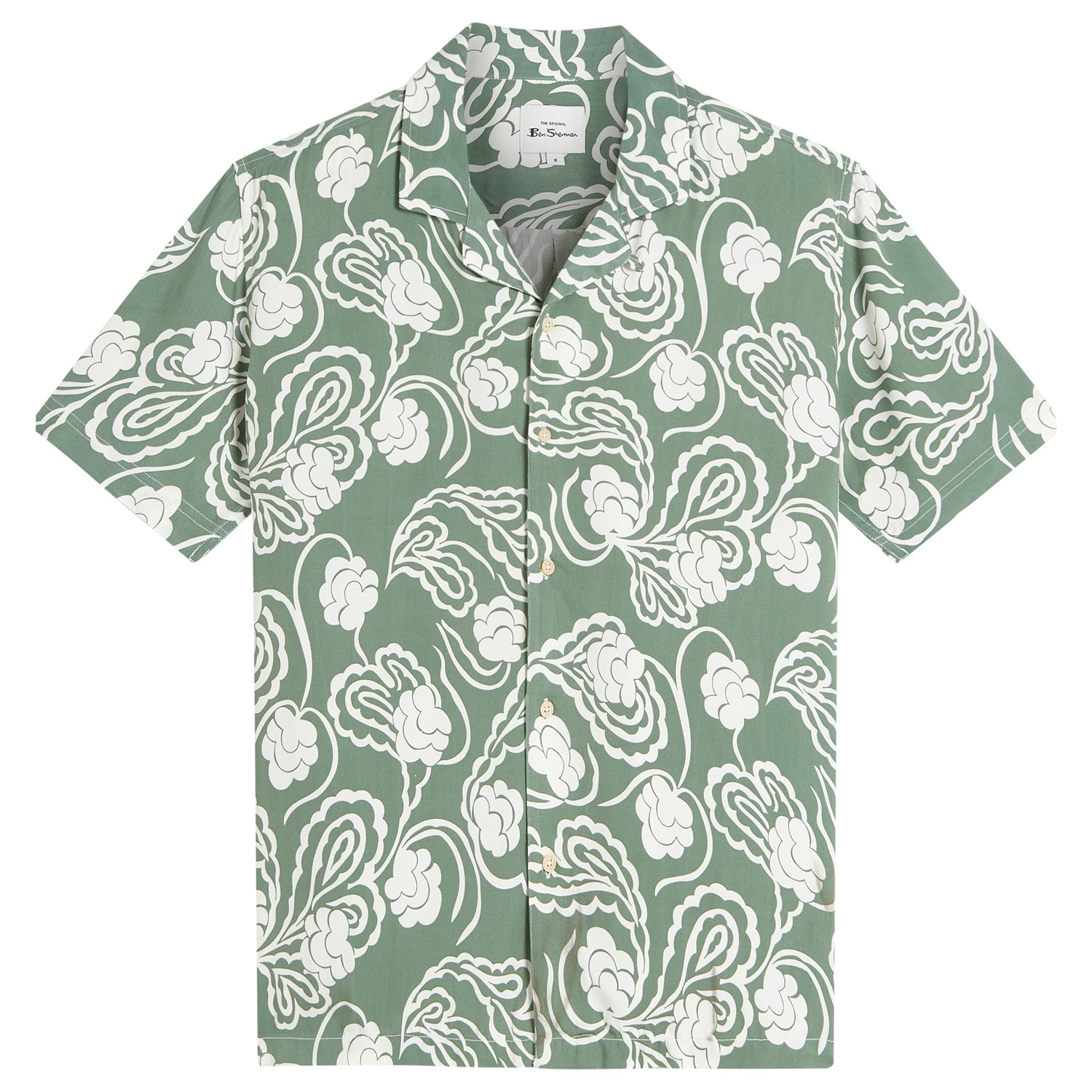 Ben Sherman Paisley Swirl Shirt Green