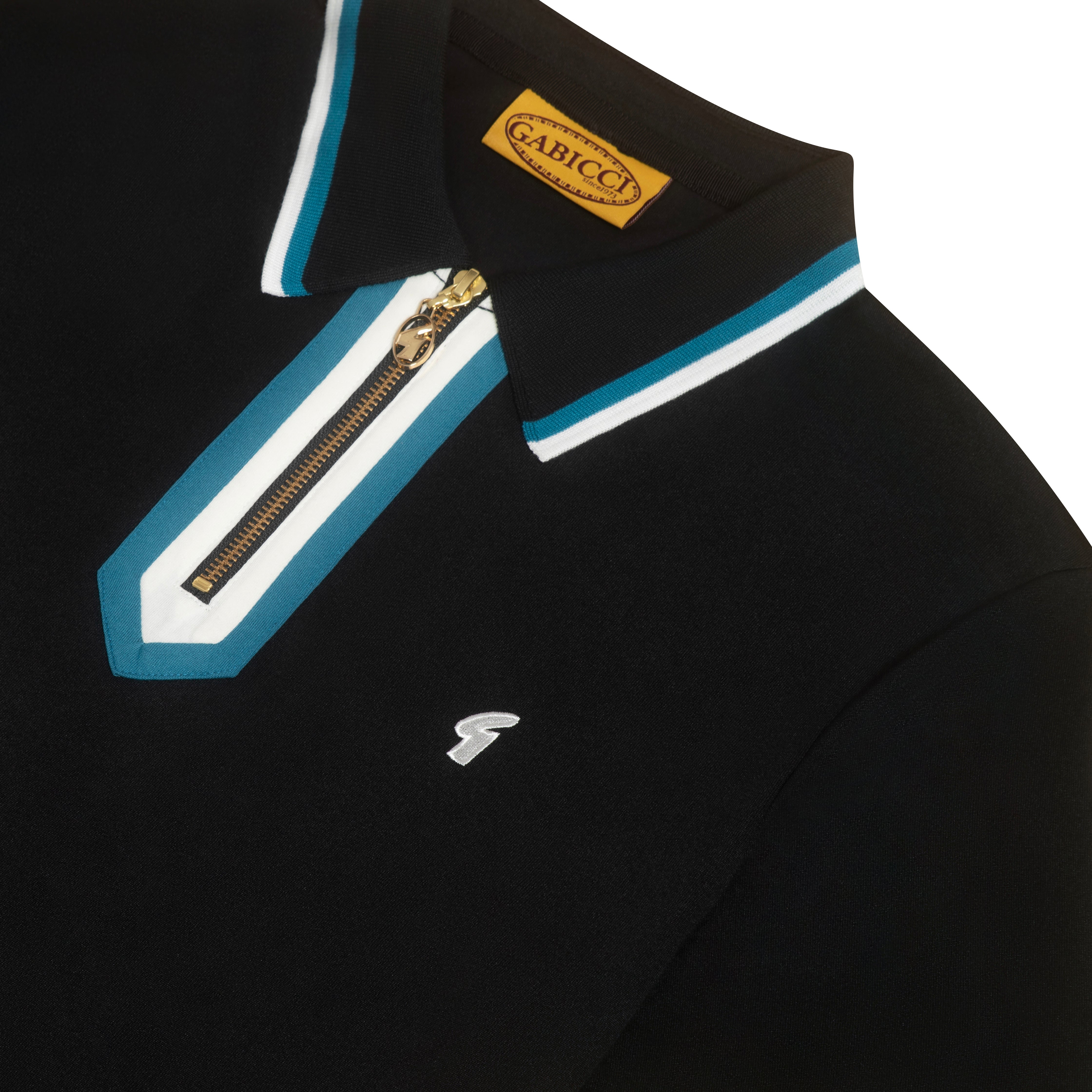 Gabicci Vintage George Polo Shirt Black