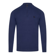 Gabicci Vintage Naxton Zip Sweater Blue