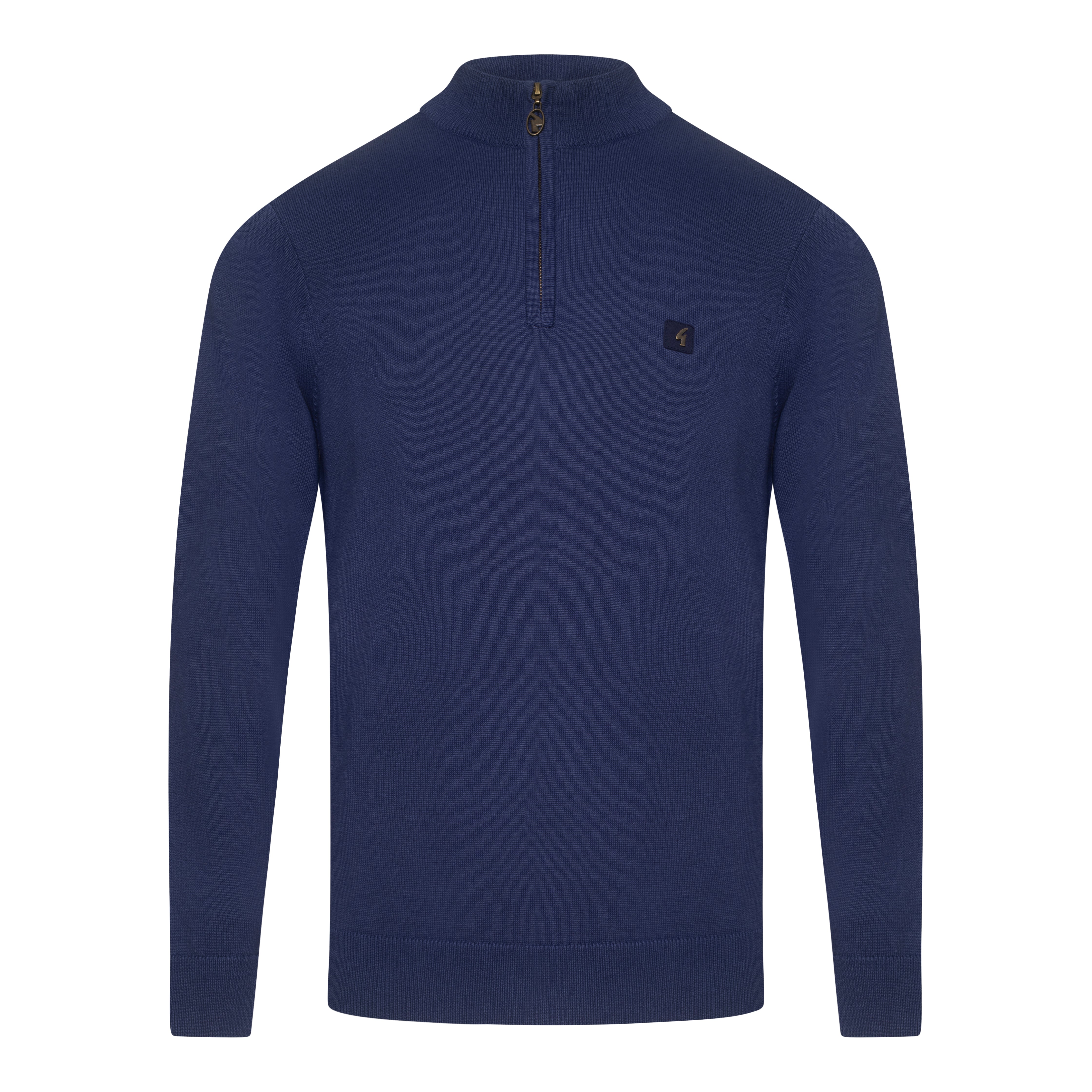 Gabicci Vintage Naxton Zip Sweater Blue