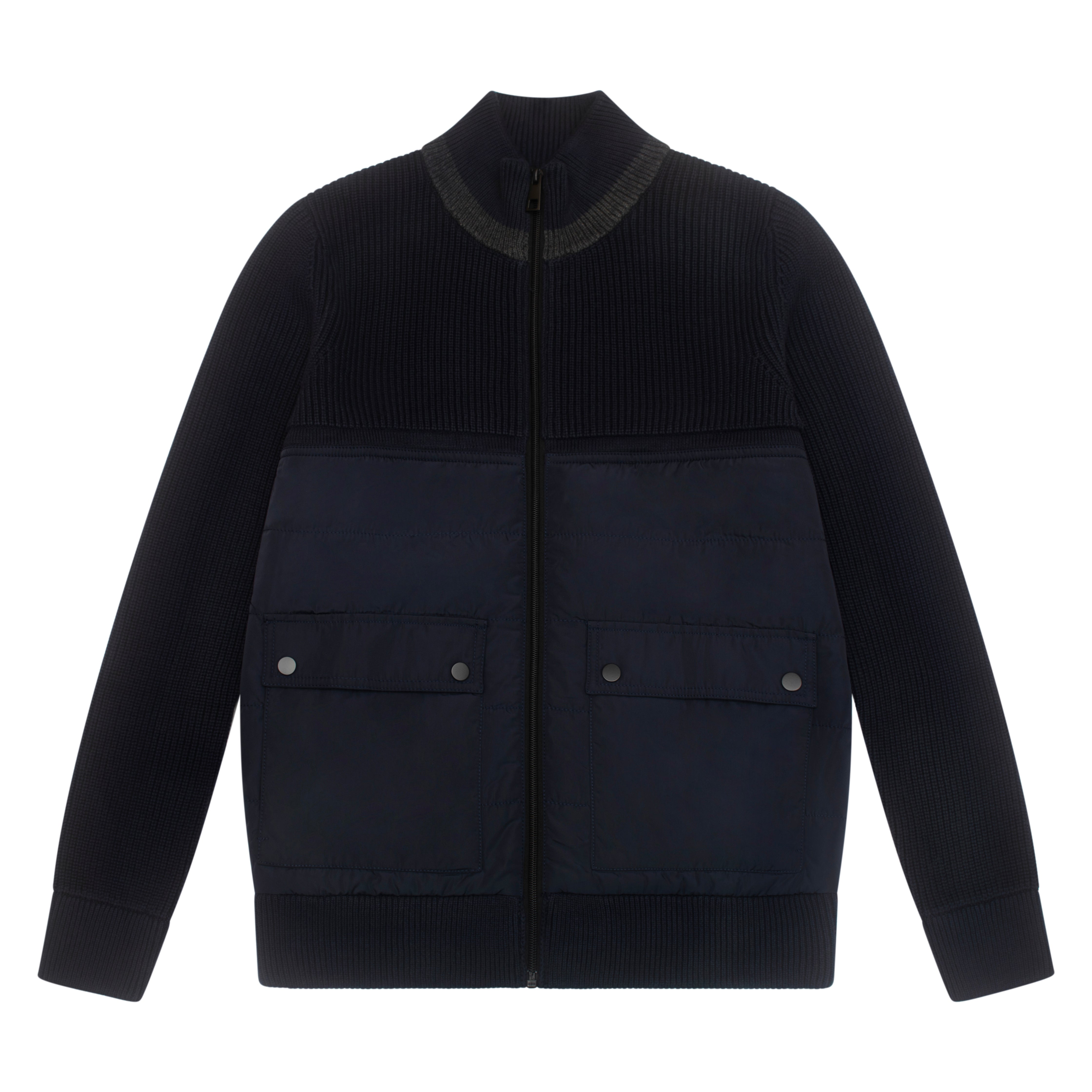 Police Chetel Knit Jacket Navy