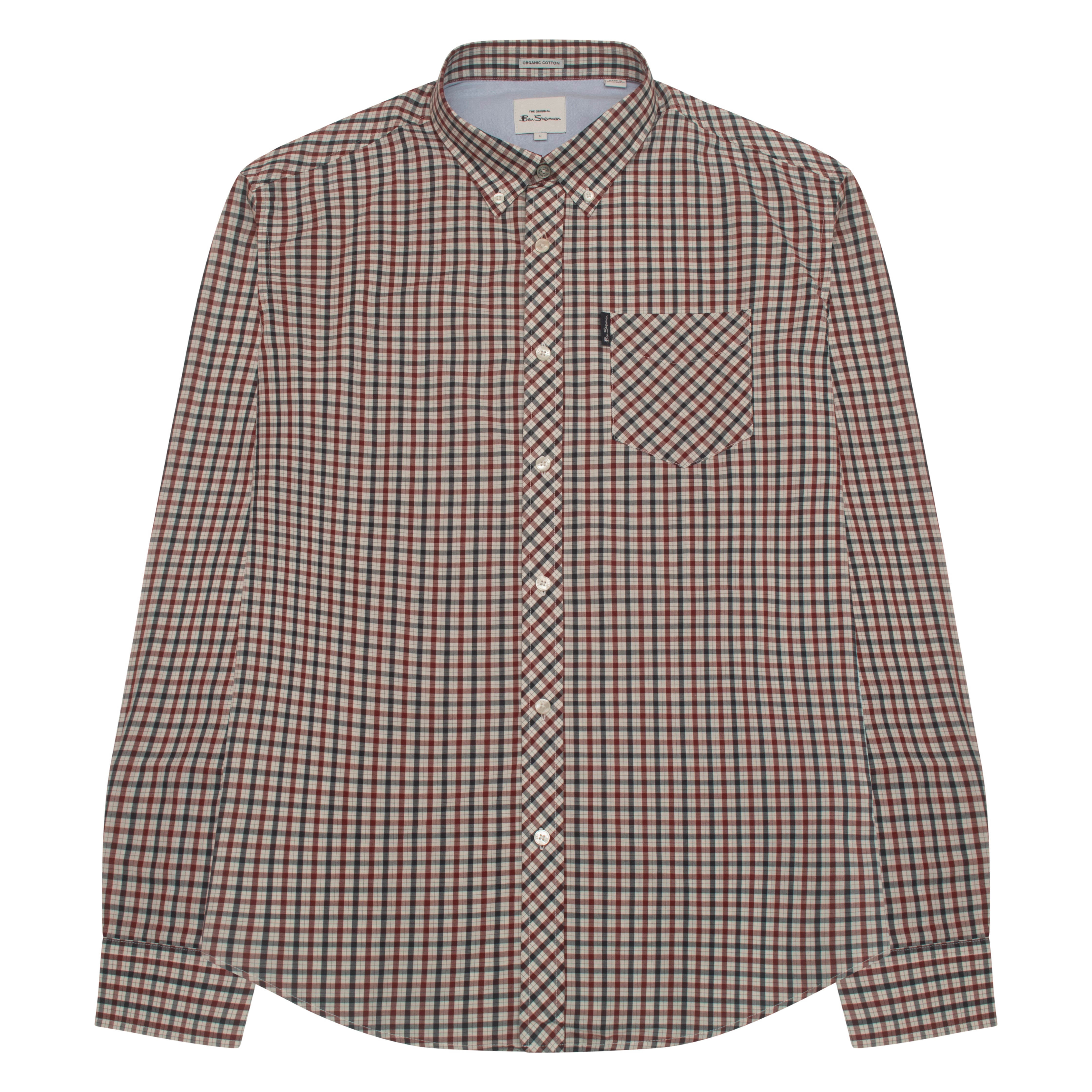 Ben Sherman Gingham Check Shirt Red/White