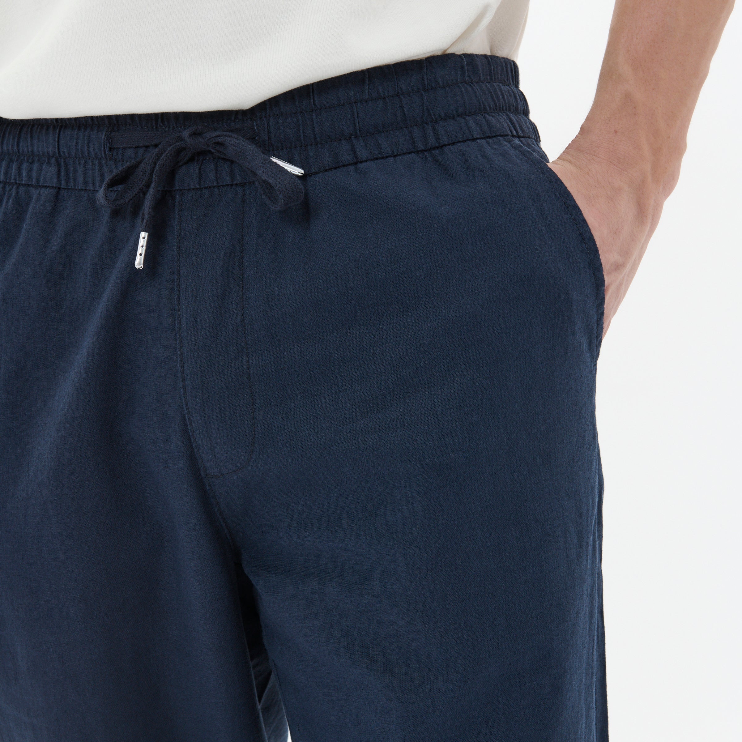 Matinique Barton Linen Pants Navy