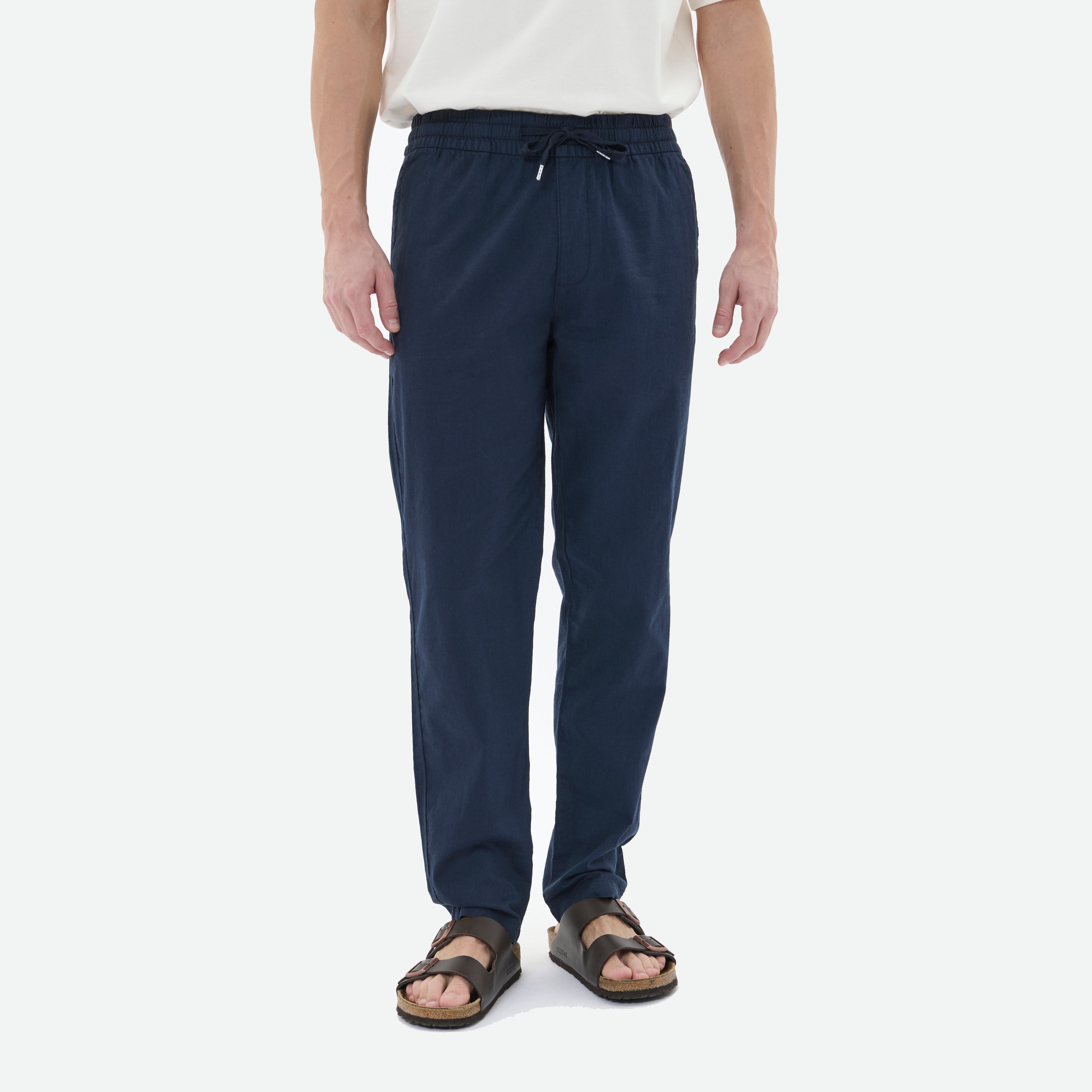 Matinique Barton Linen Pants Navy