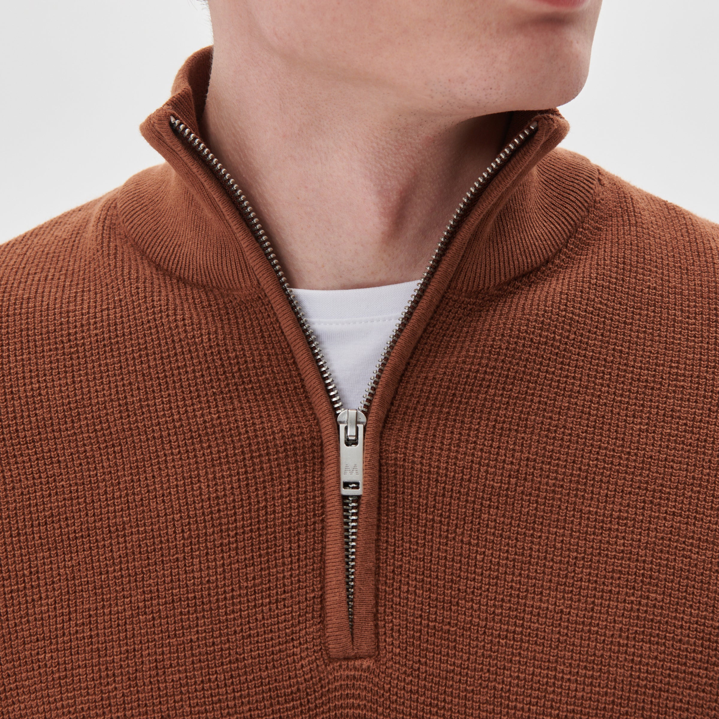 Matinique Lagoon Textured Knit Sweater Clay