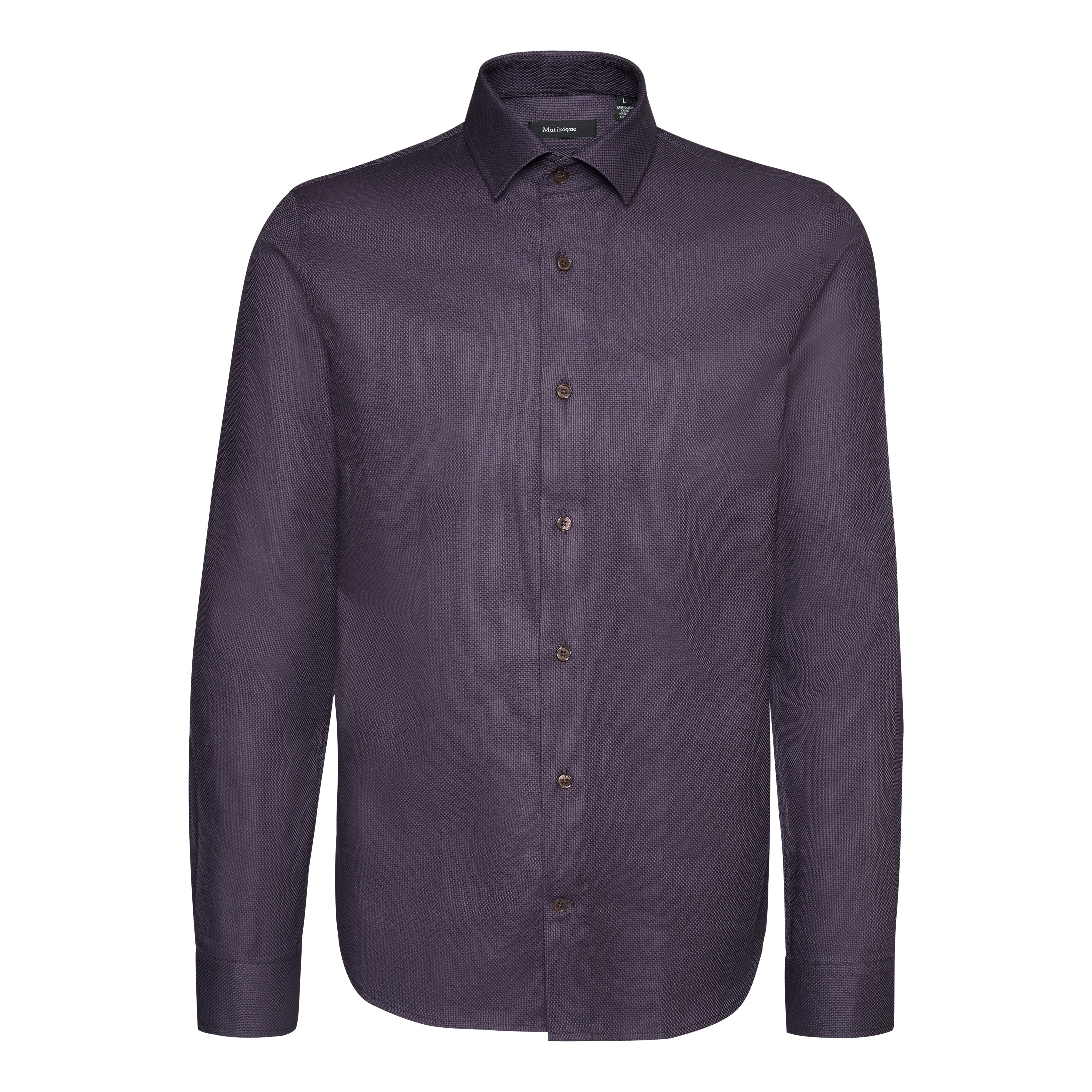 Matinique Textured Shirt Purple