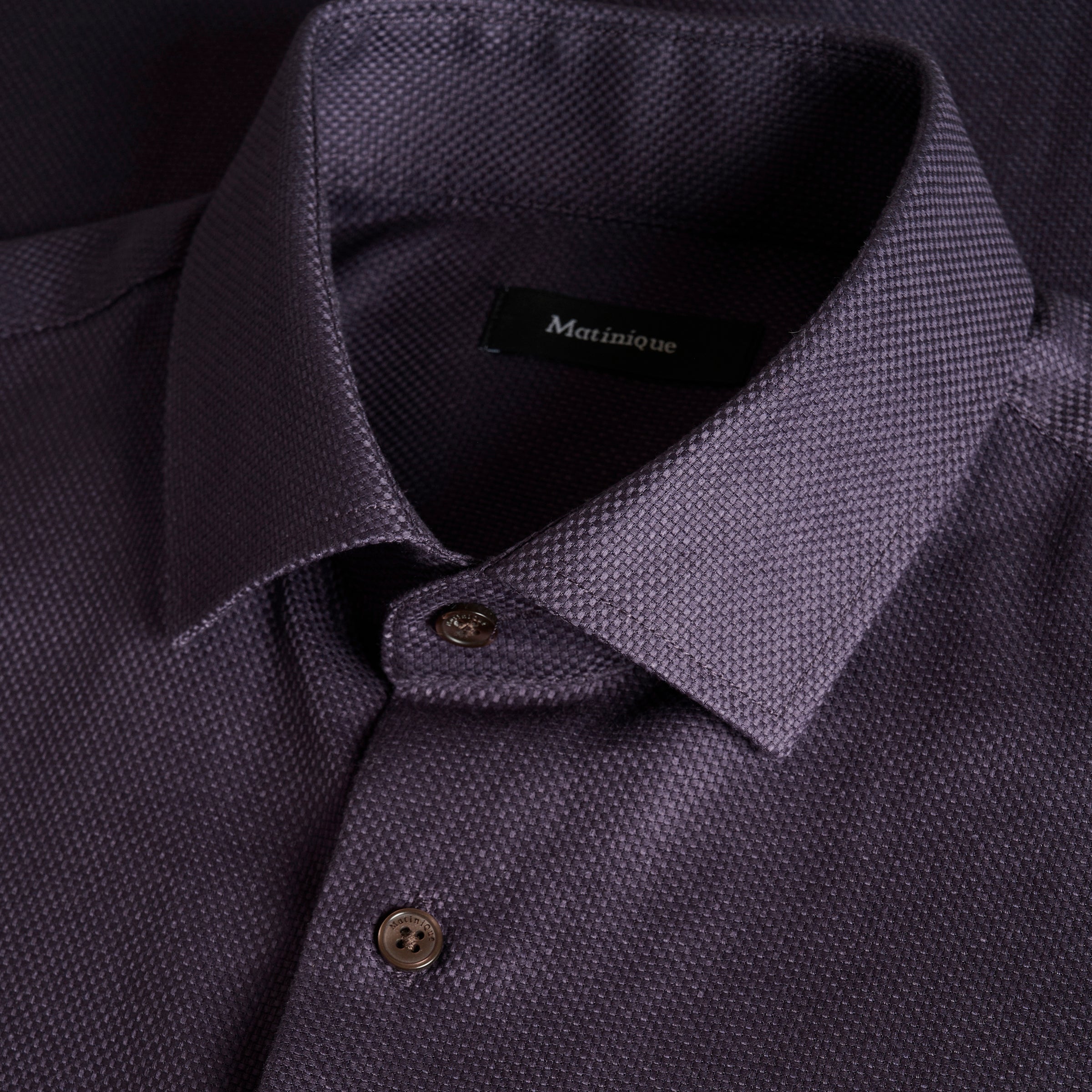 Matinique Textured Shirt Purple