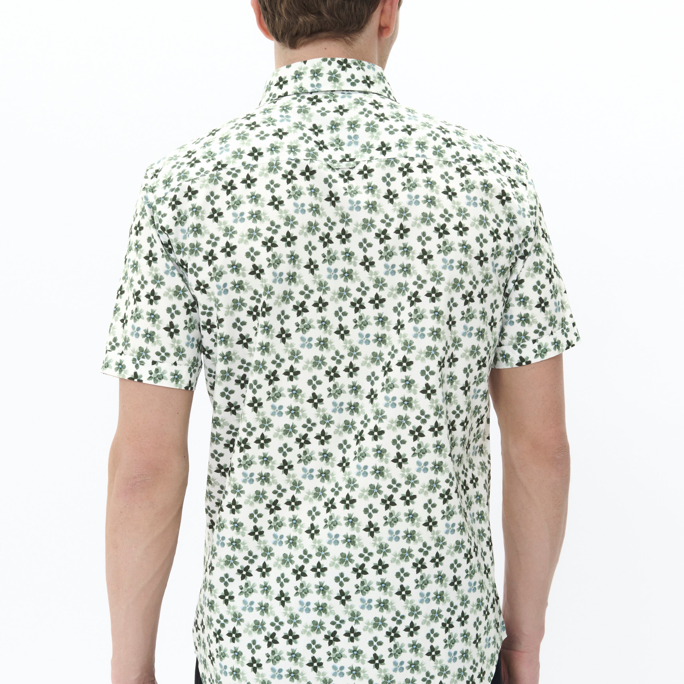Matinique Floral Print Shirt Green