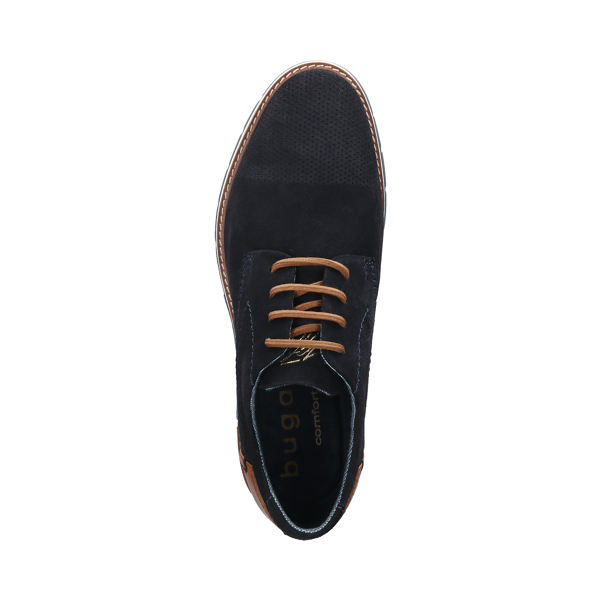 Bugatti Suede Shoes Navy