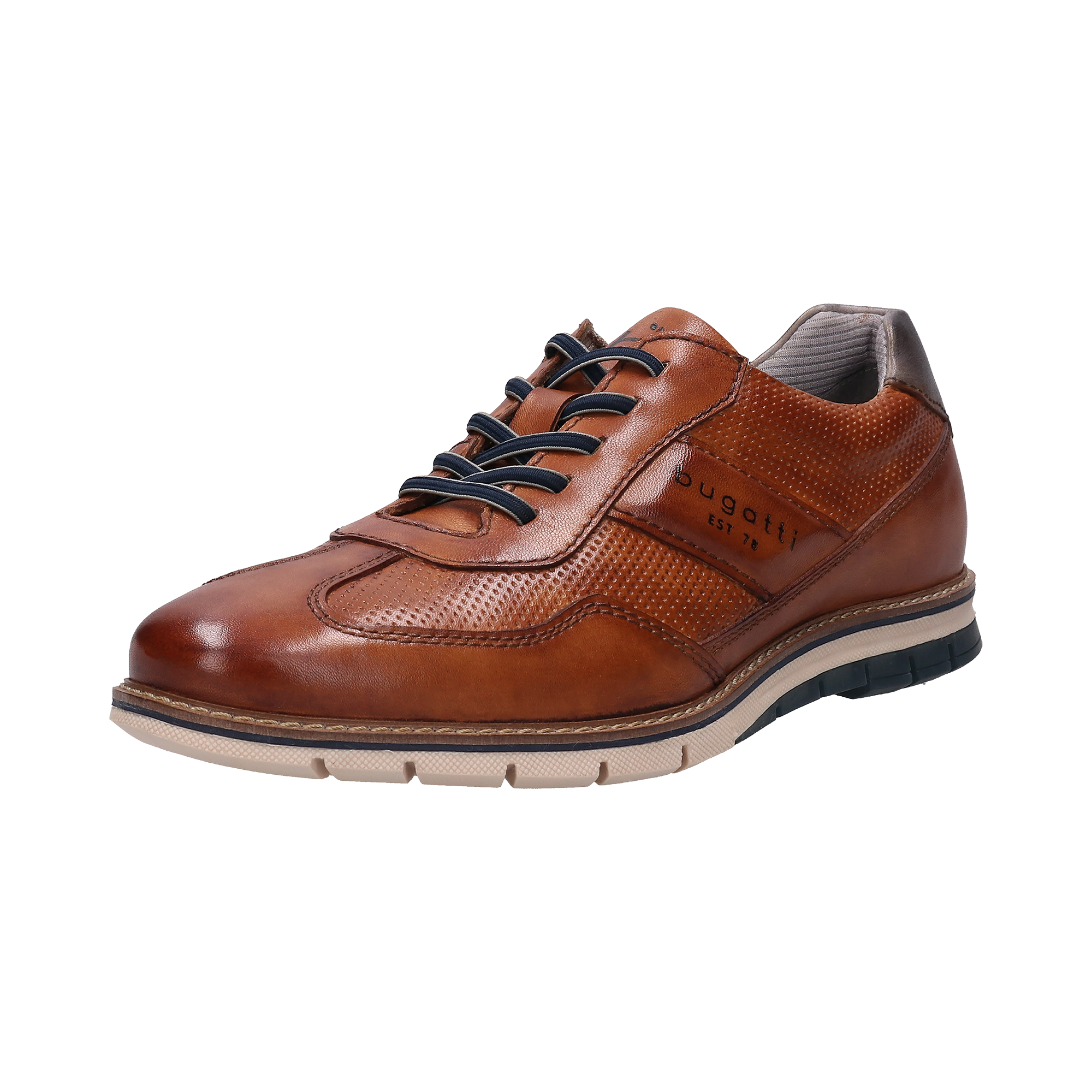 Bugatti Leather Trainers Brown