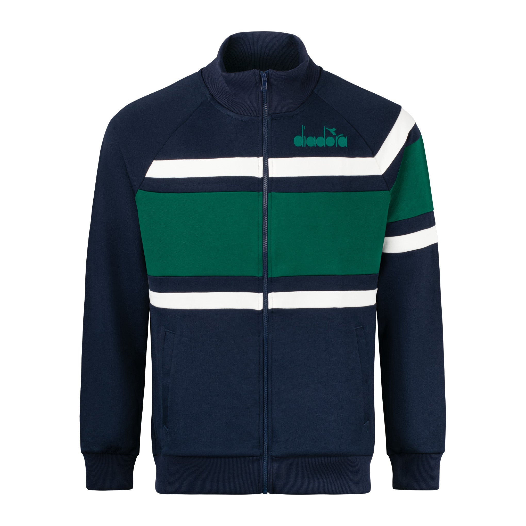 Diadora 80's Track Top Navy/Green
