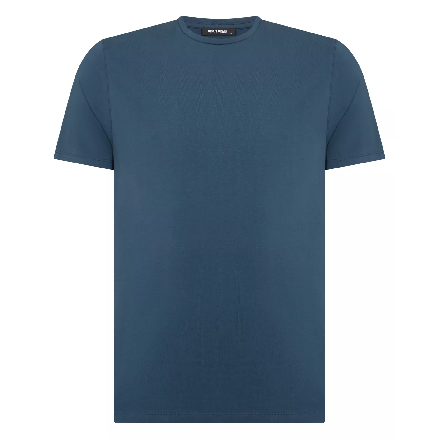 Remus Uomo Cotton T-Shirt Steel Blue