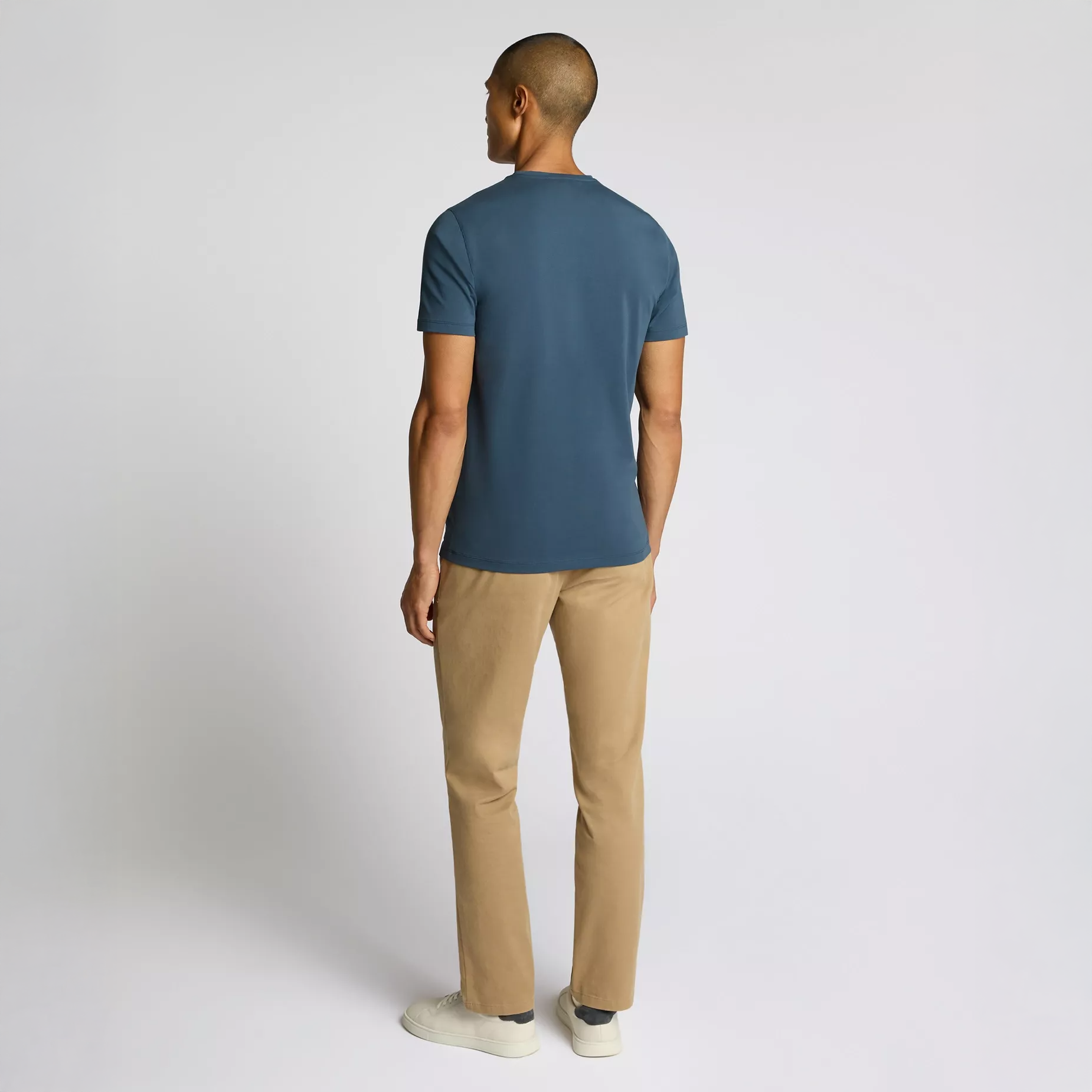 Remus Uomo Cotton T-Shirt Steel Blue