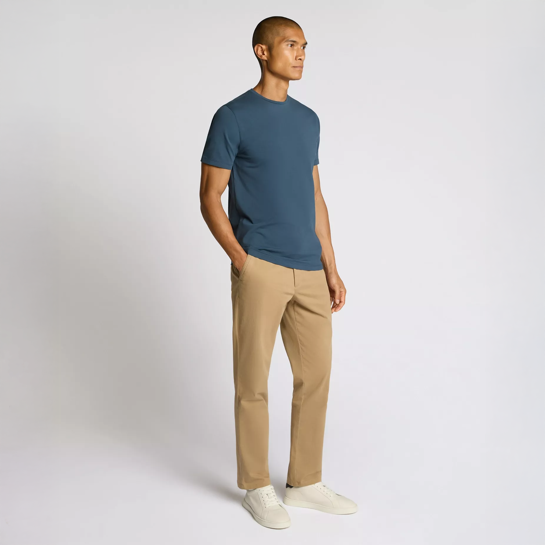 Remus Uomo Cotton T-Shirt Steel Blue