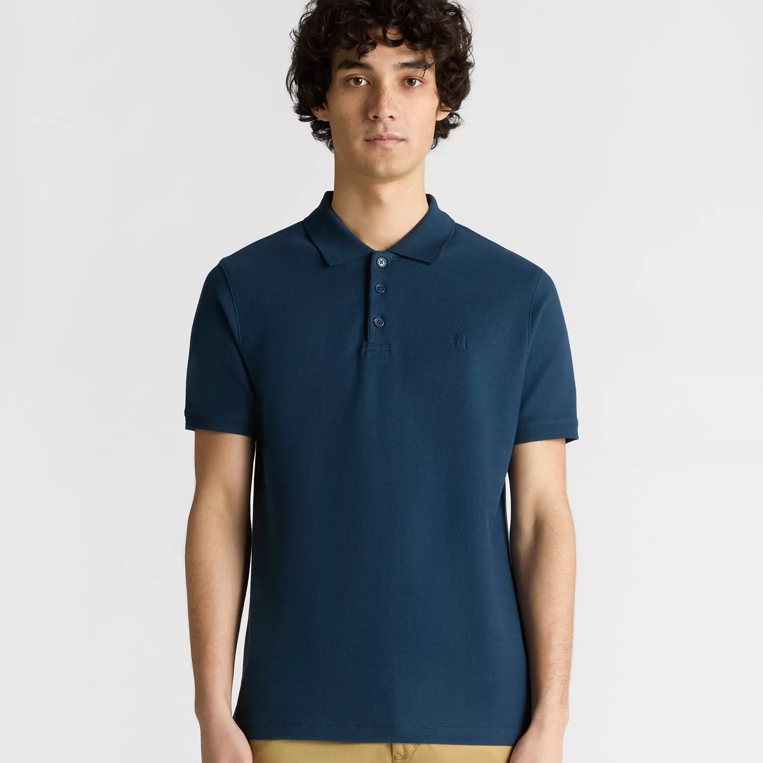 Remus Uomo Cotton Pique Polo Shirt Navy