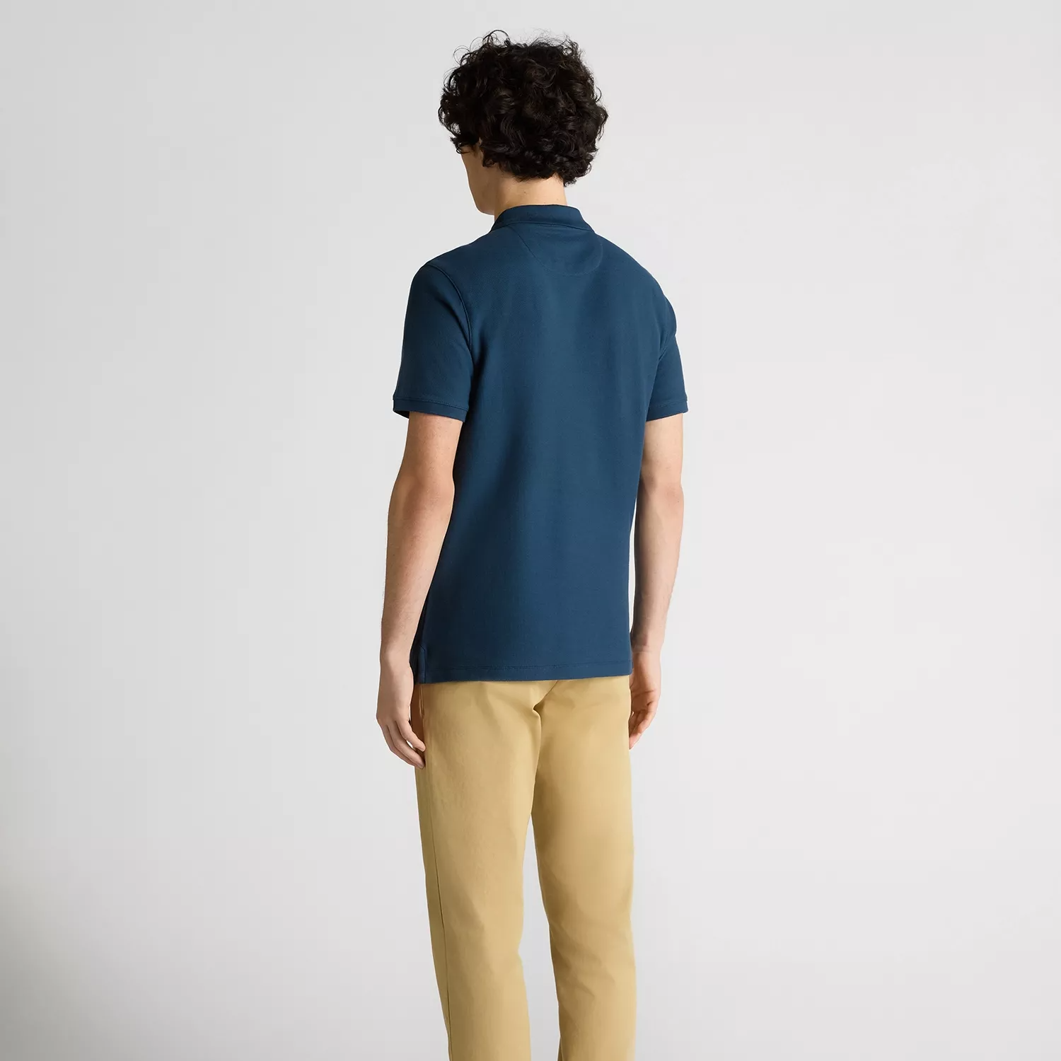 Remus Uomo Cotton Pique Polo Shirt Navy