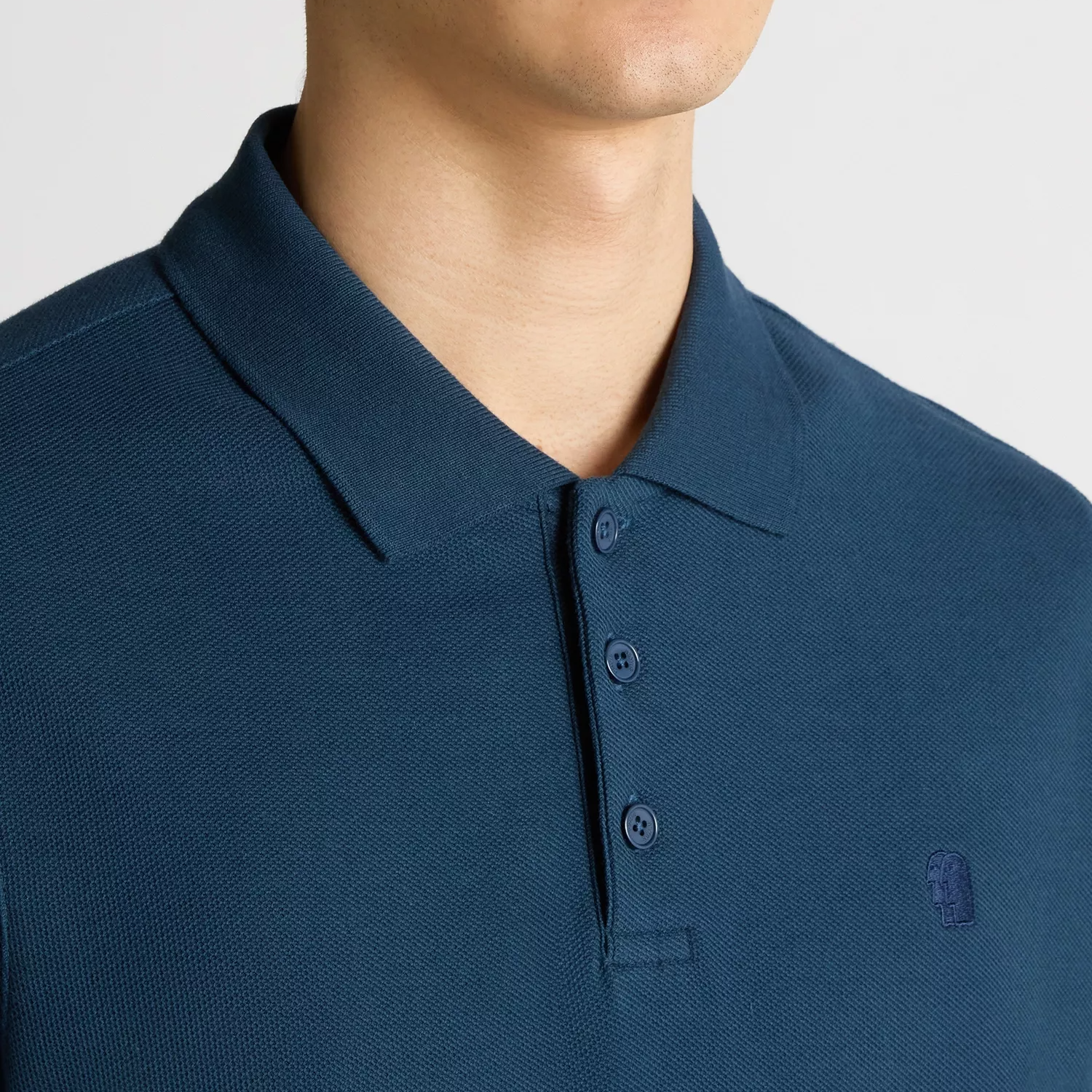 Remus Uomo Cotton Pique Polo Shirt Navy