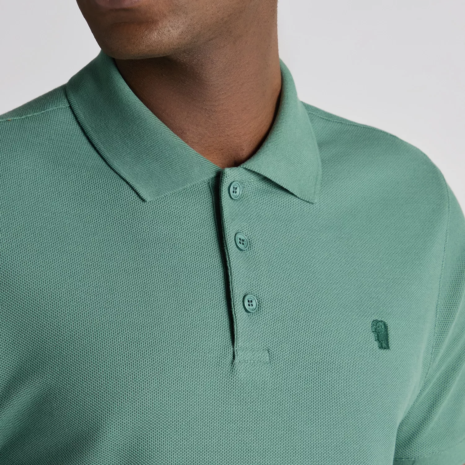 Remus Uomo Cotton Pique Polo Shirt Green