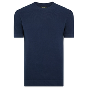 Remus Uomo Waffle Knit T-Shirt Navy