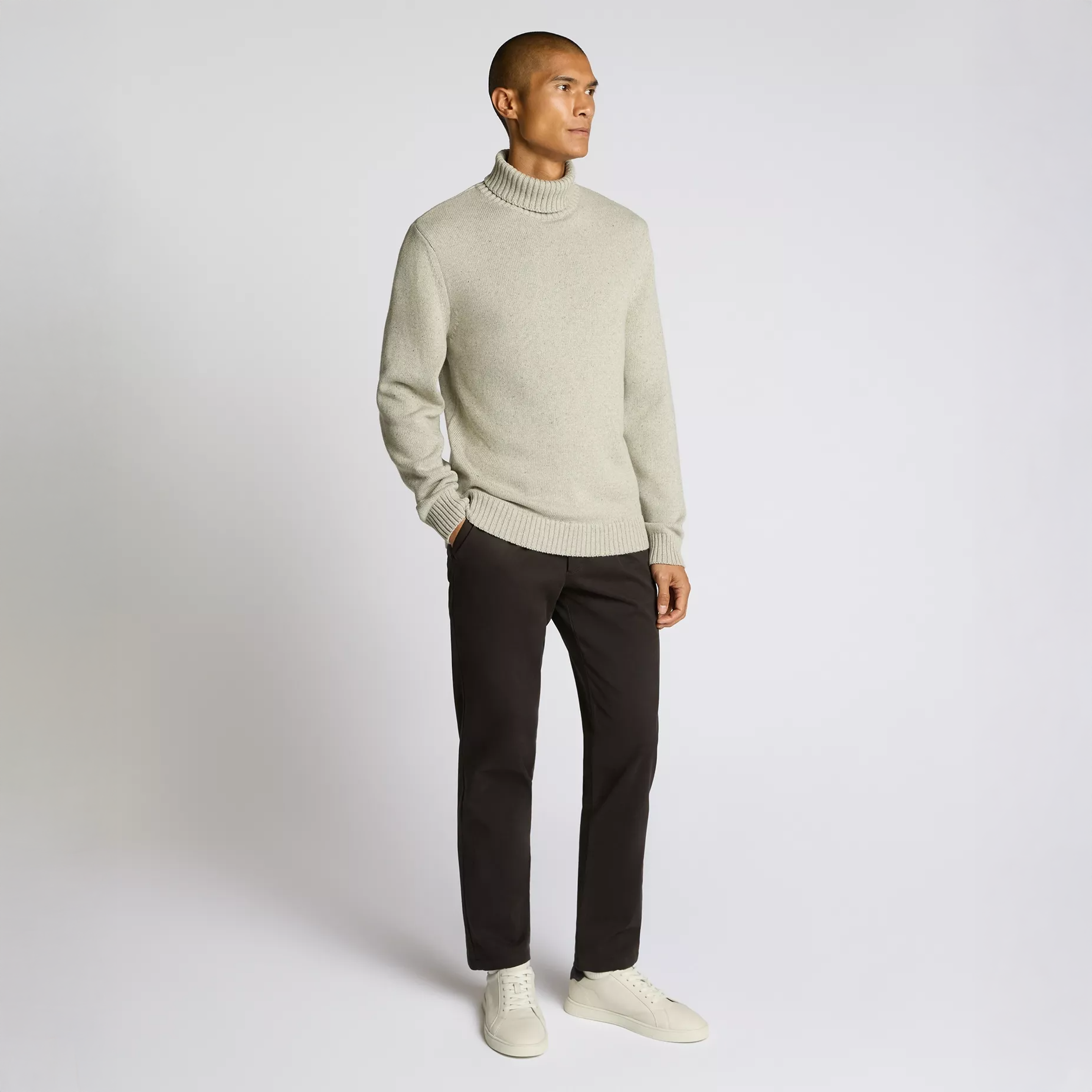 Remus Uomo Roll Neck Knitwear Grey