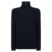 Remus Uomo Zip Neck Sweater Navy