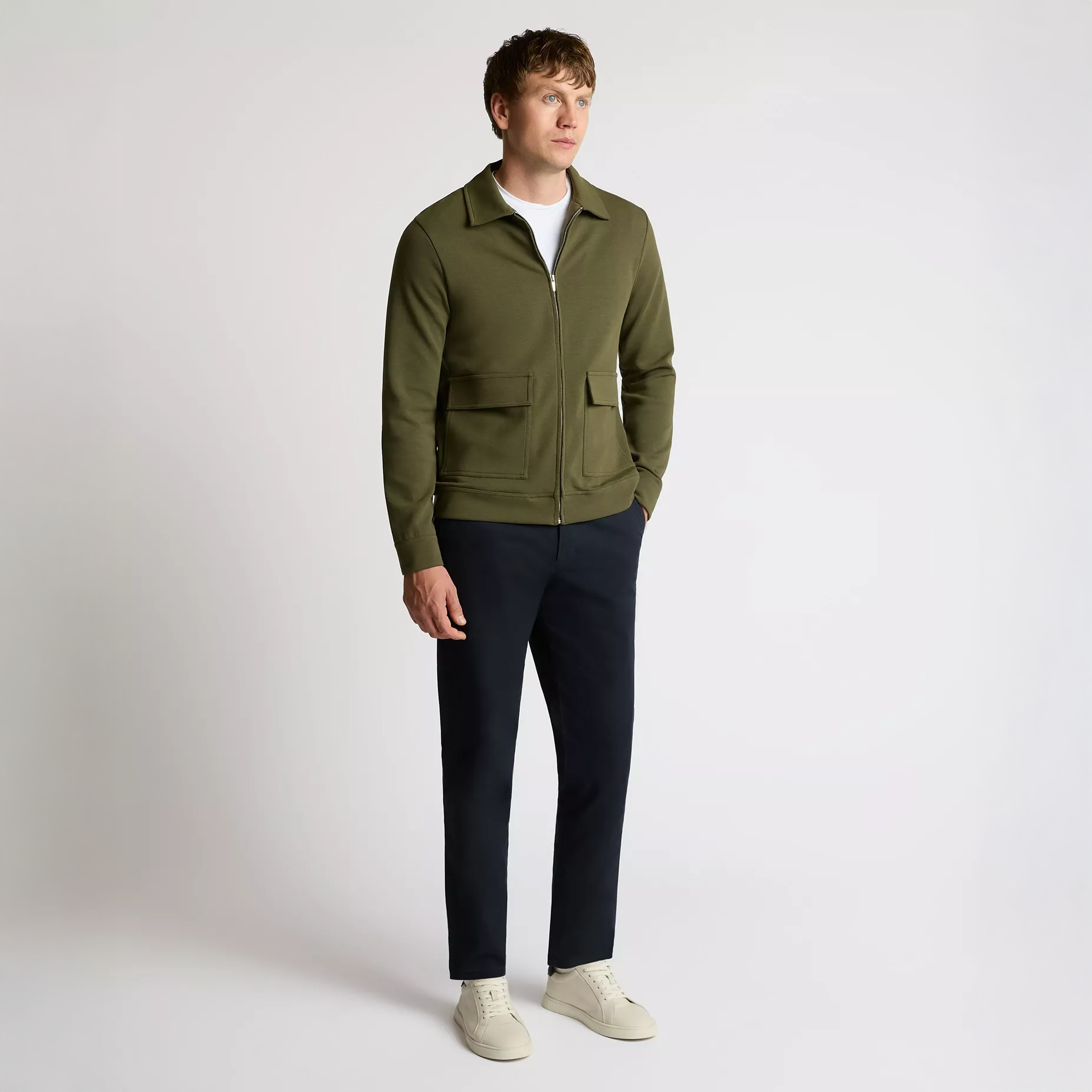 Remus Uomo Jersey Jacket Green