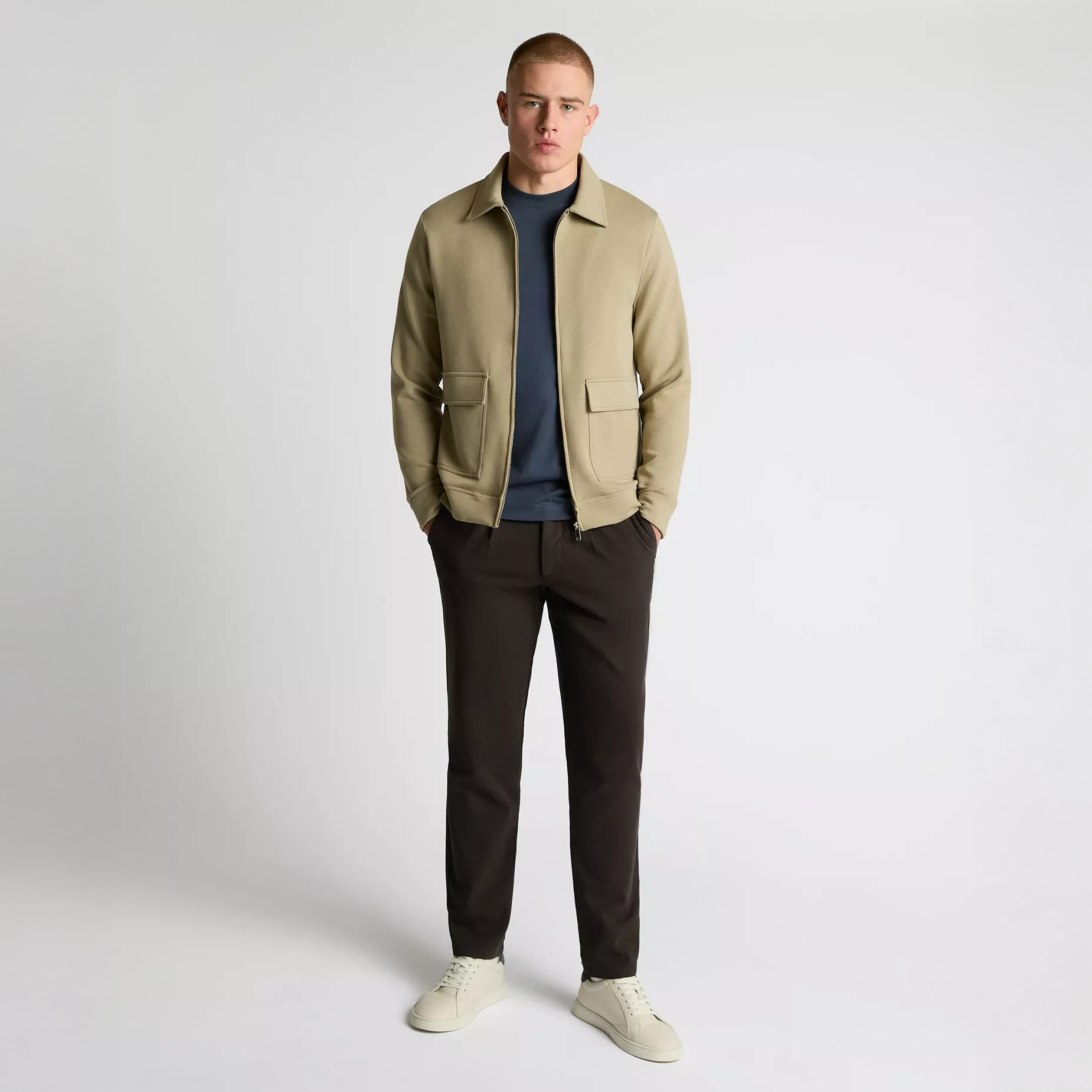 Remus Uomo Jersey Jacket Beige
