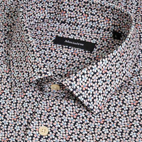 Matinique Floral Print Shirt Rose Pink