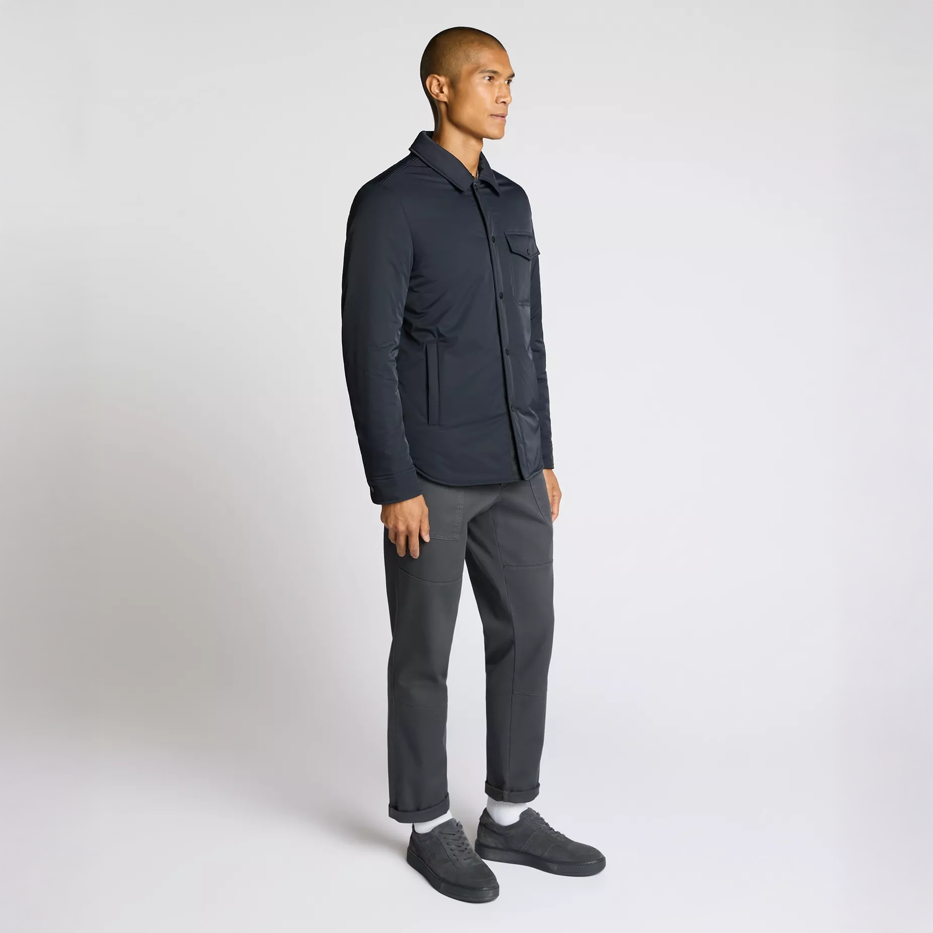 Remus Uomo Ren Quilted Jacket Navy