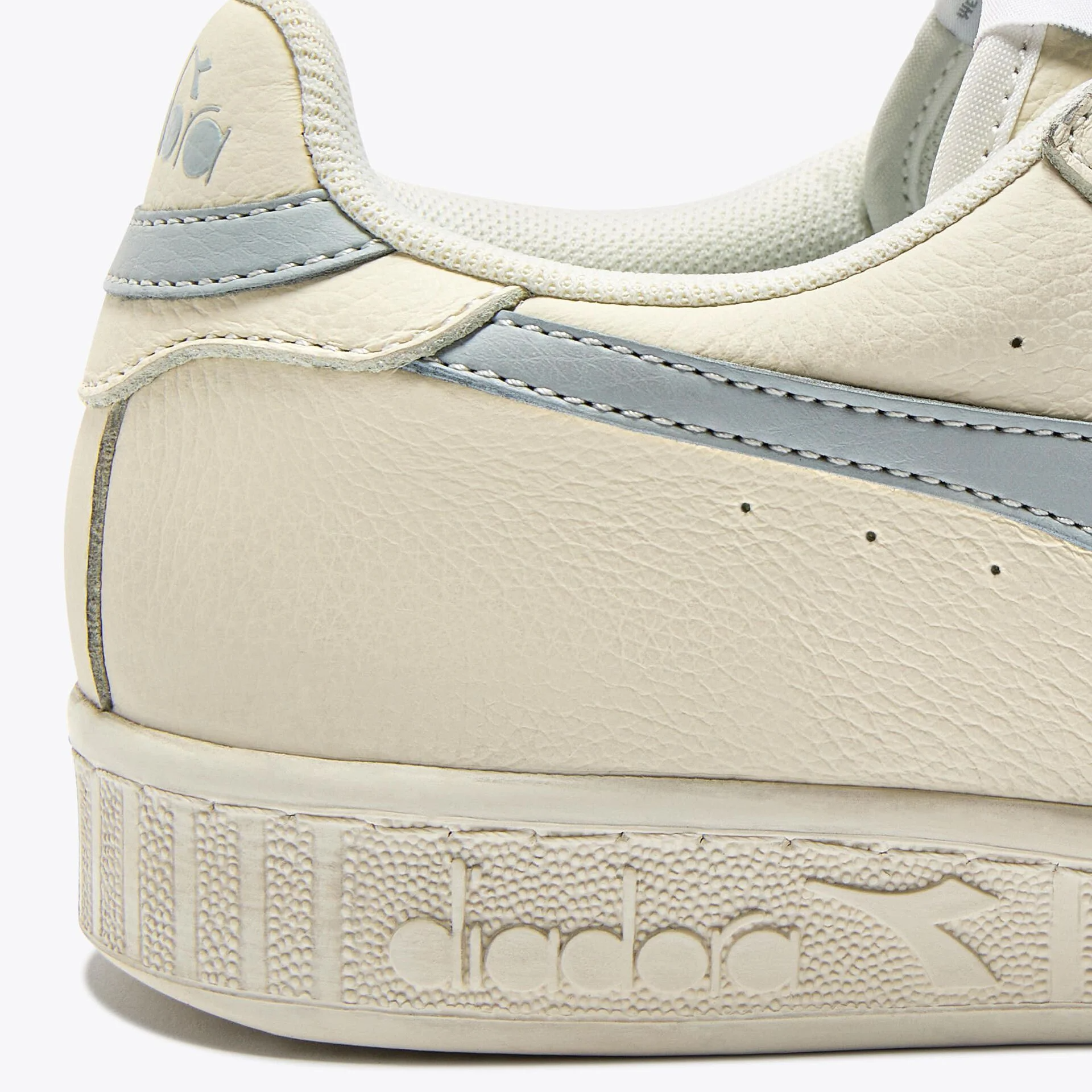 Diadora Game Low Leather Trainers White/Grey