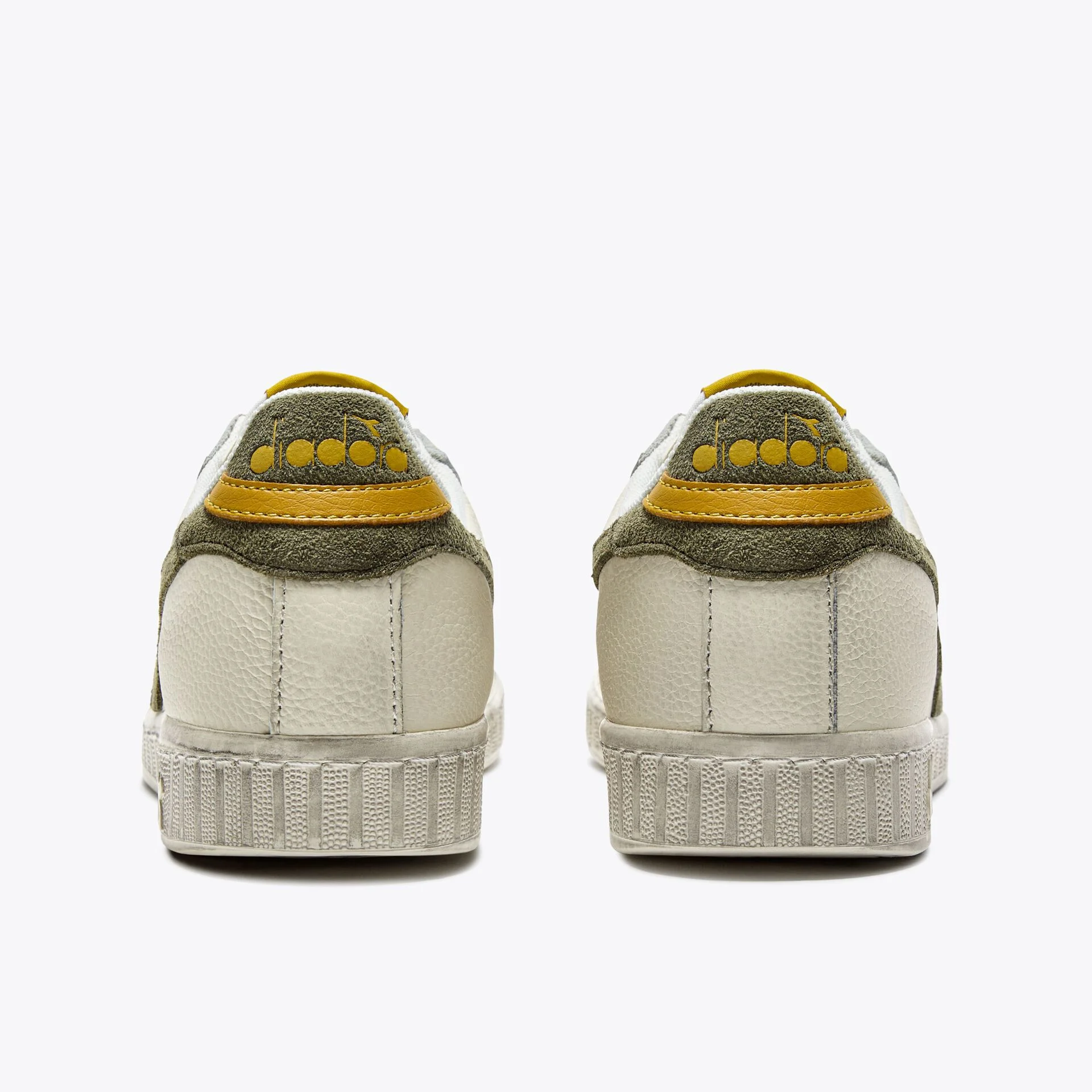 Diadora Game Low Suede Trainers White/Green