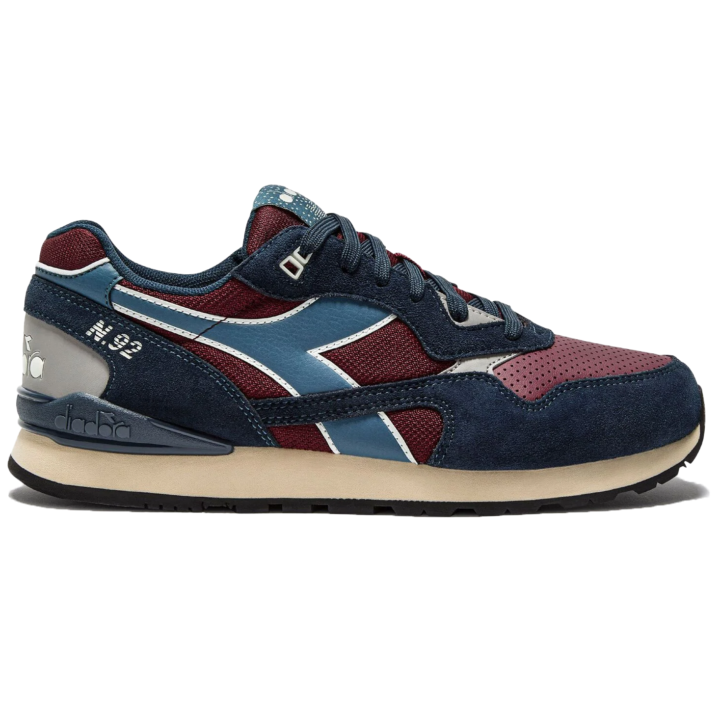 Diadora N92 Advance Trainers Claret/Blue