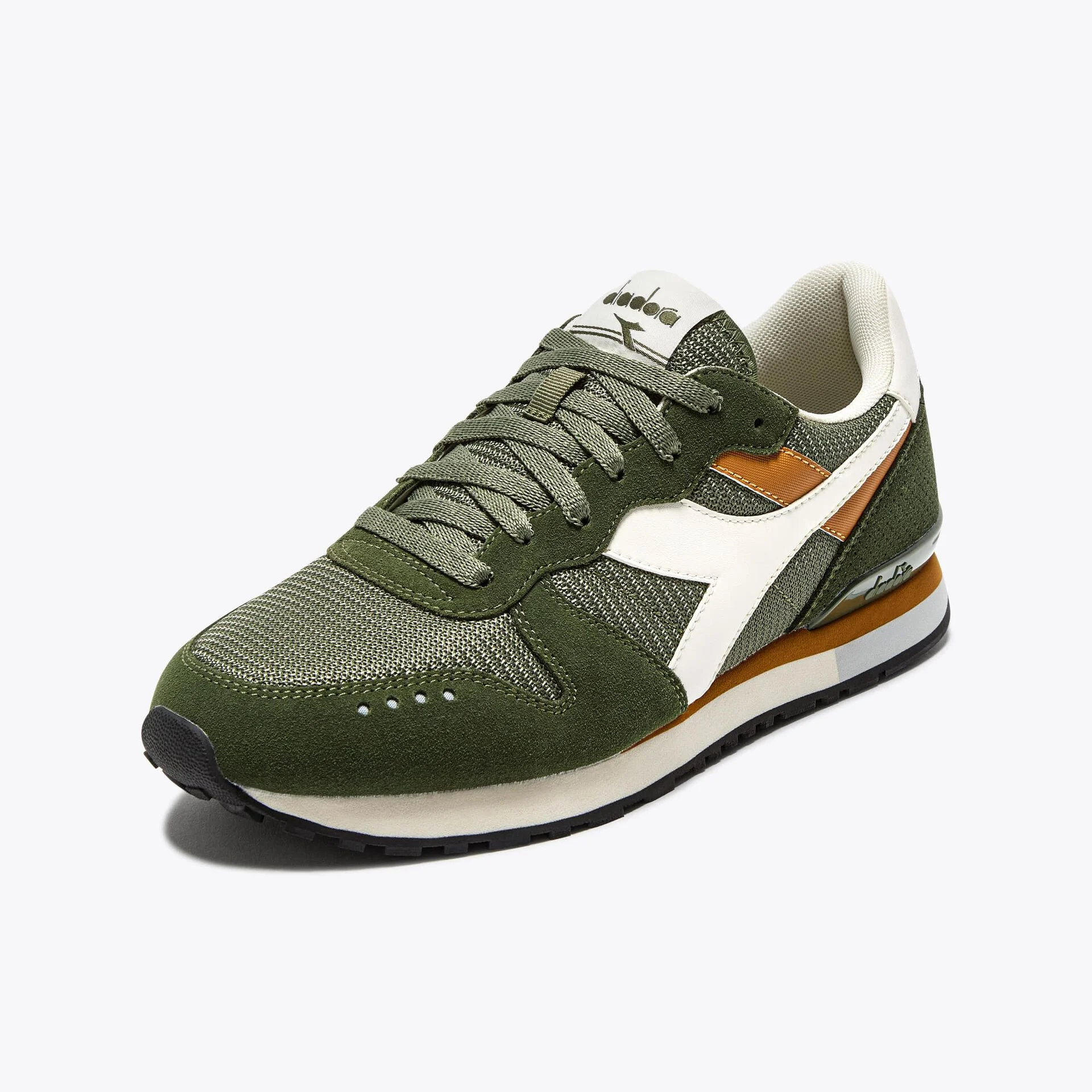 Diadora Camaro M2 Trainers Khaki/Orange