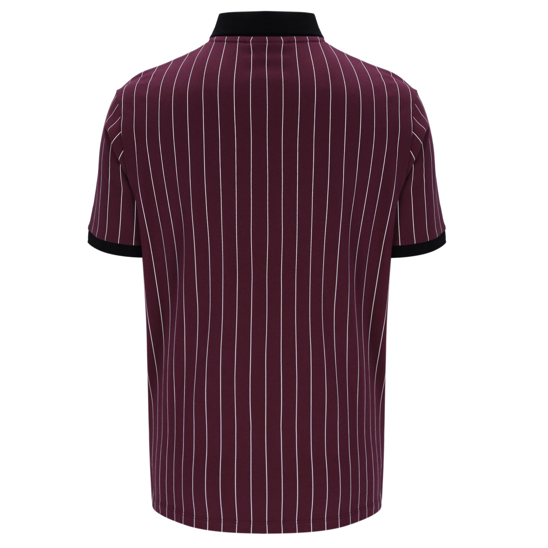 Fila Vintage BB1 Striped Polo Shirt Claret