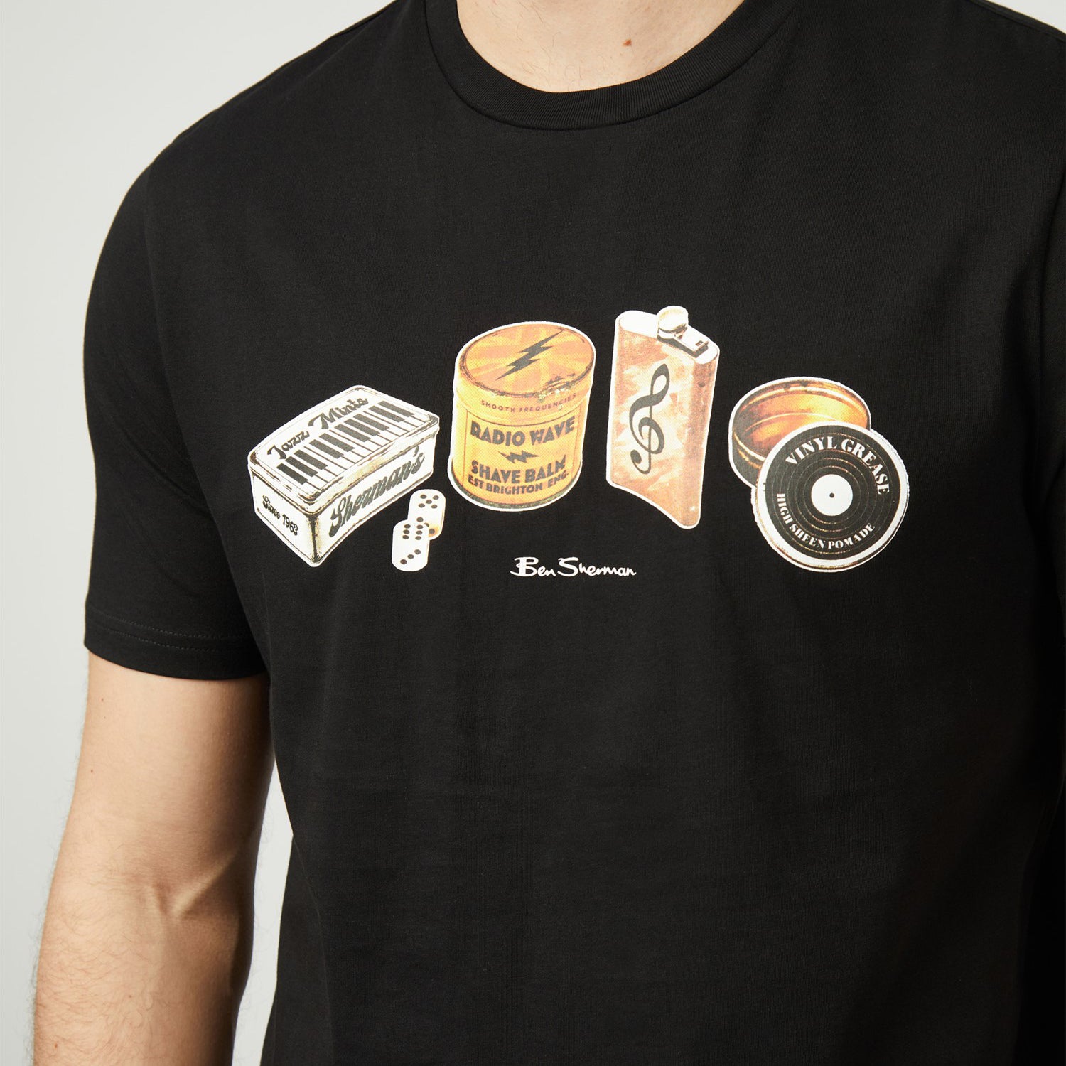 Ben Sherman Tins T-Shirt Black