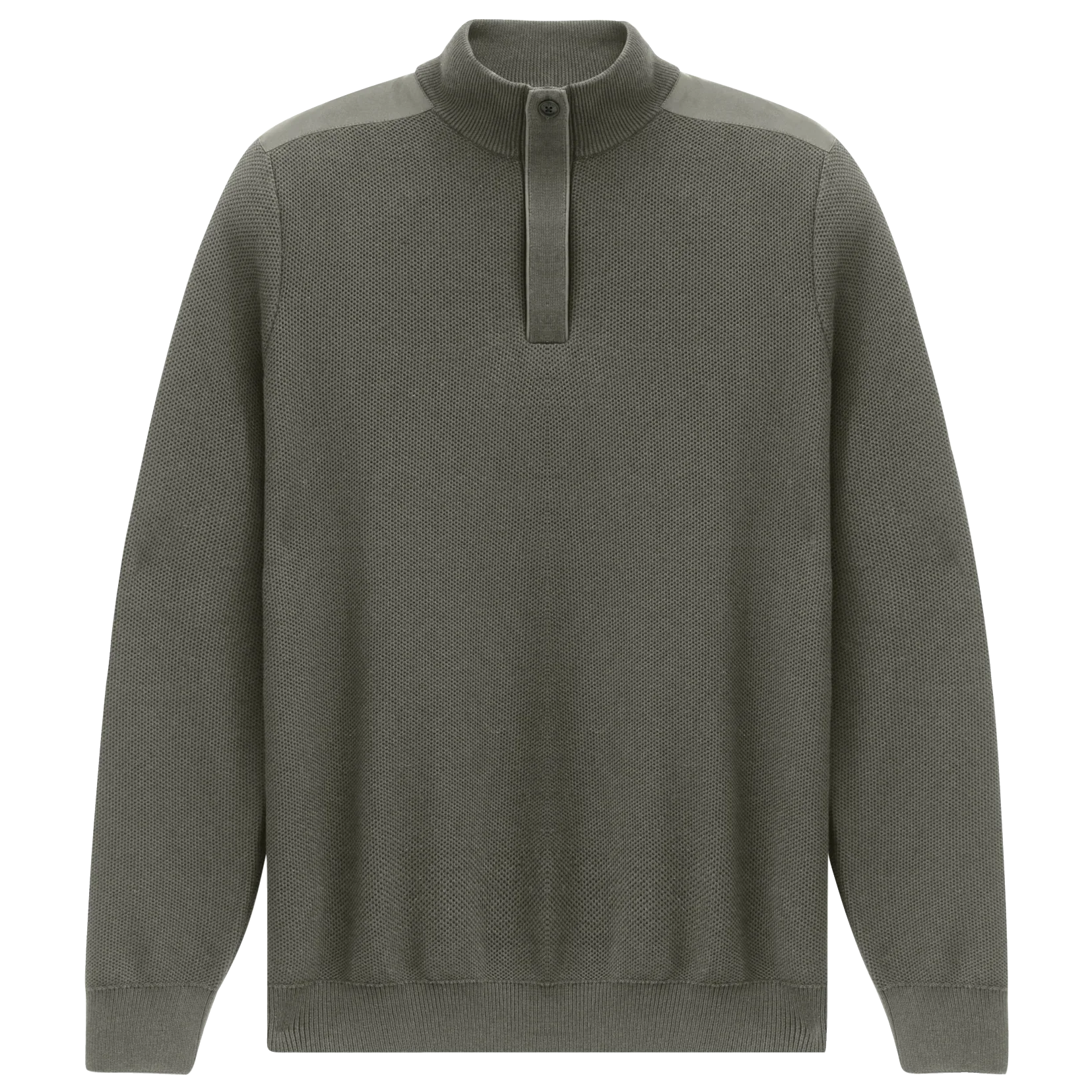 Bugatti Button Knit Sweater Green