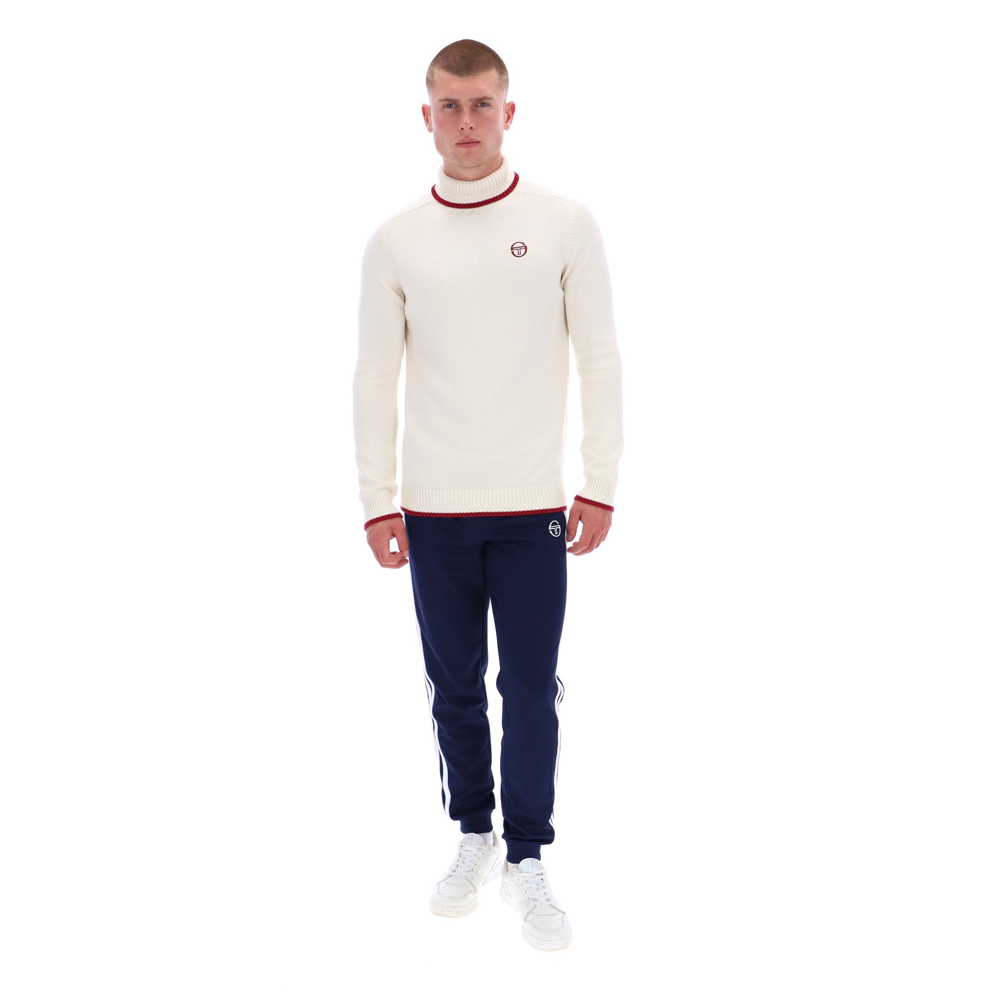 Sergio Tacchini Caruso Roll Neck Knit Cream