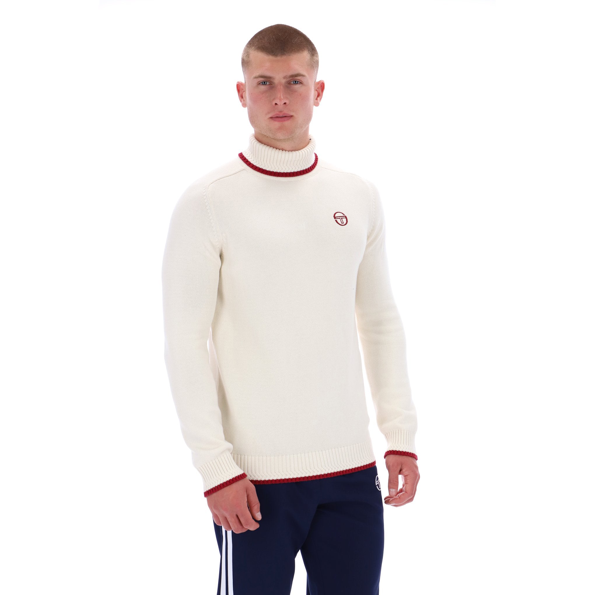 Sergio Tacchini Caruso Roll Neck Knit Cream