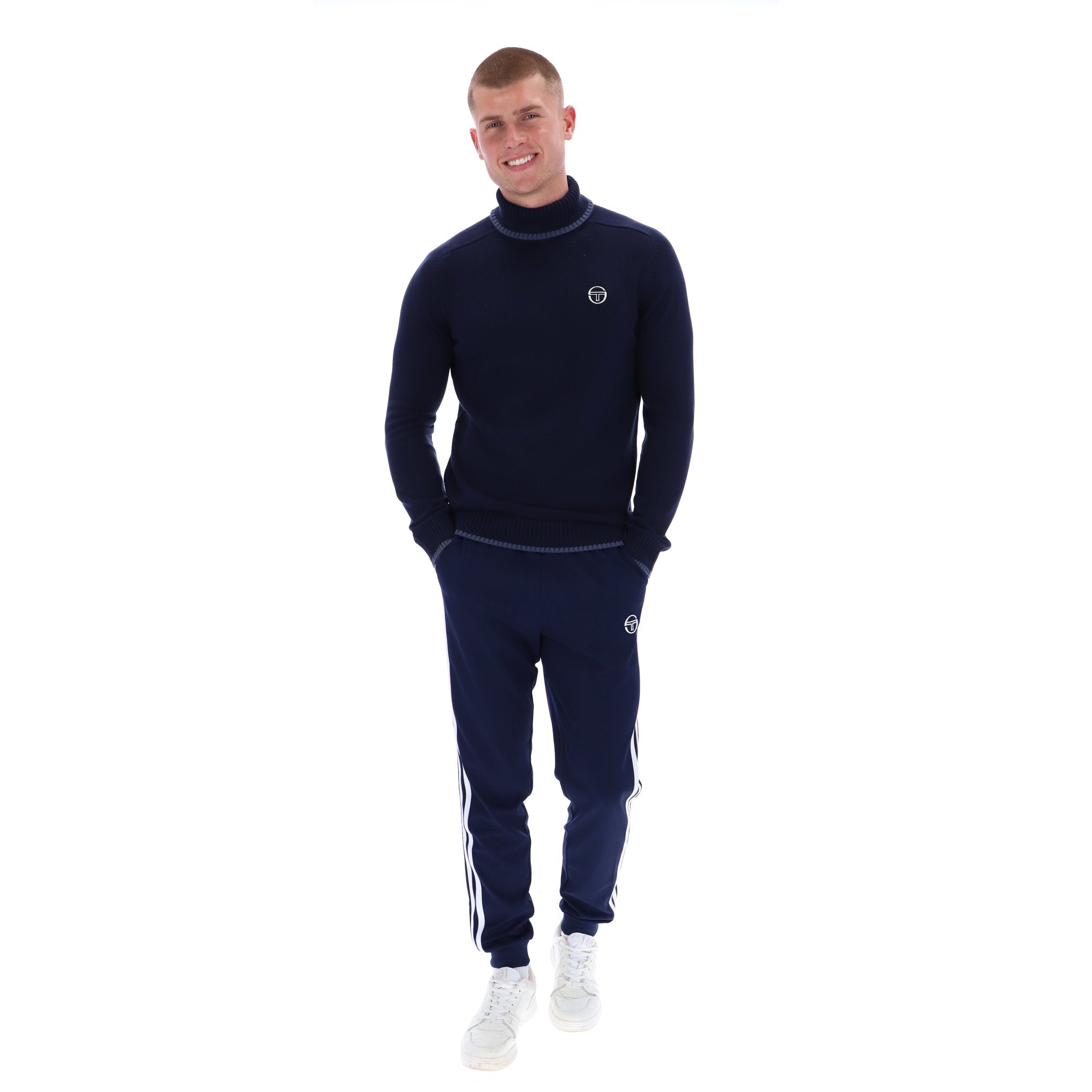 Sergio Tacchini Caruso Roll Neck Knit Navy