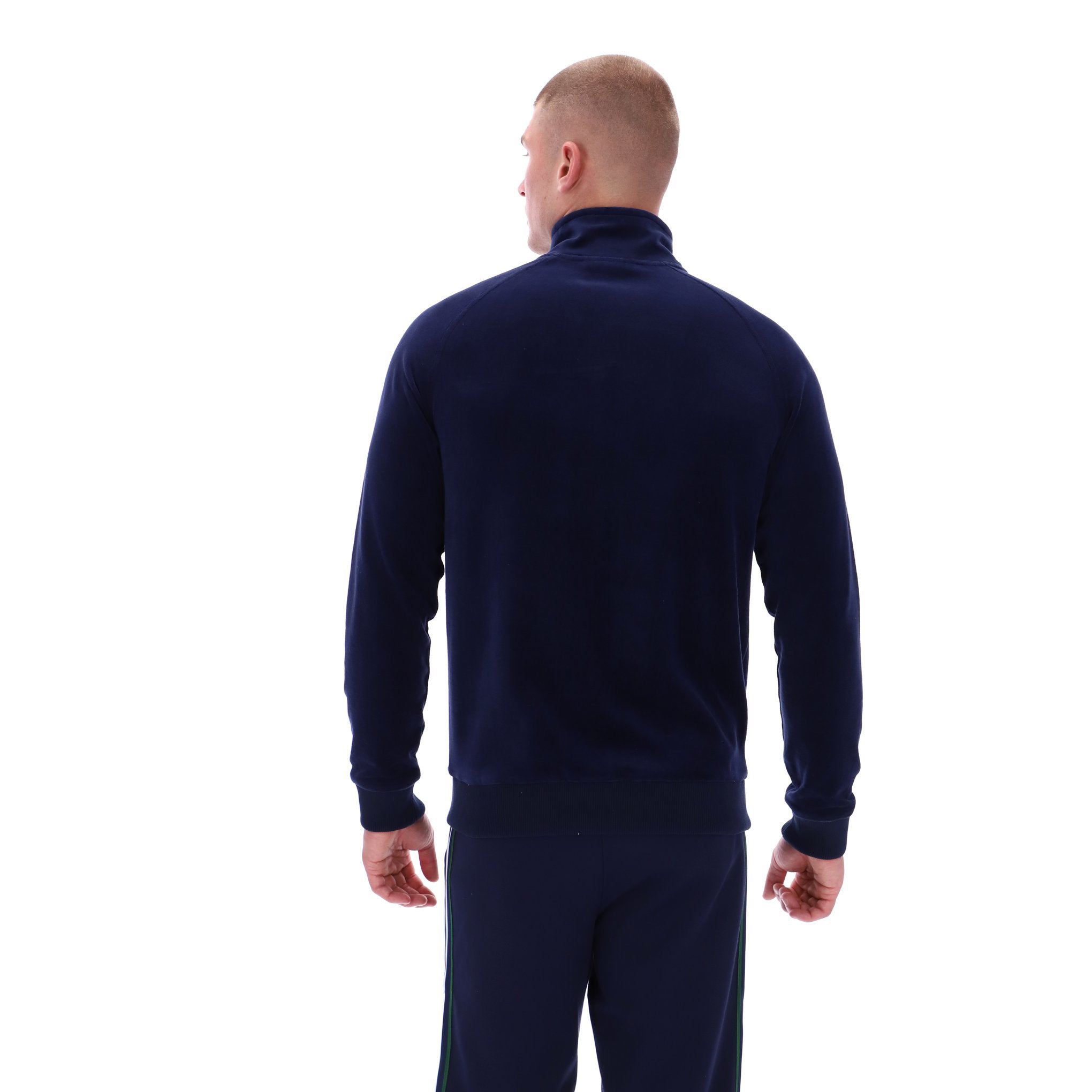 Sergio Tacchini Court Velour Track Top Navy