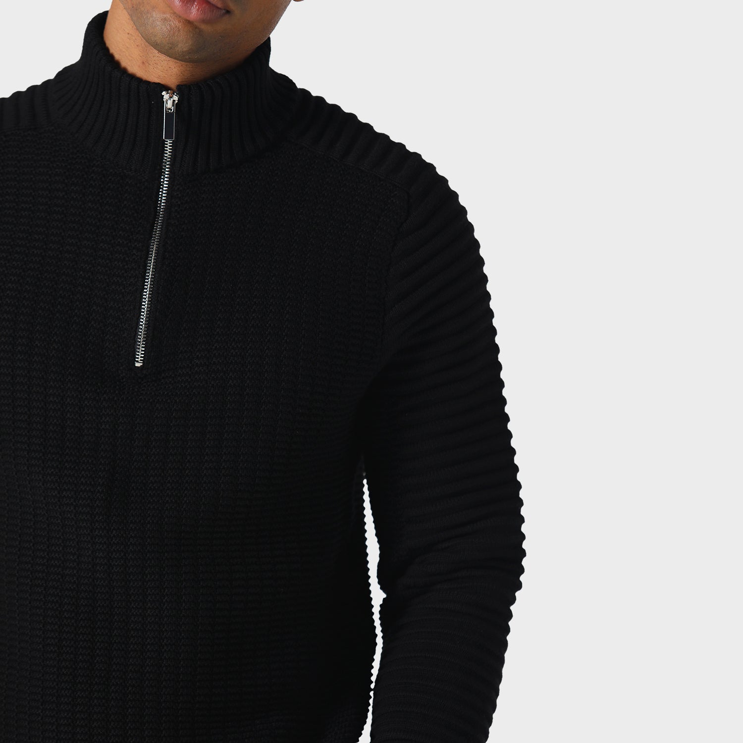 Police Cromer Knit Sweatshirt Black