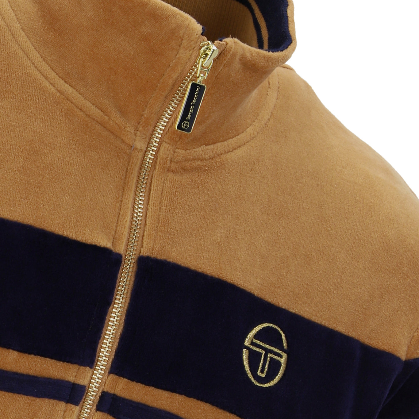 Sergio Tacchini Damarindo Velour Track Top Almond