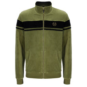 Sergio Tacchini Damarindo Velour Track Top Green