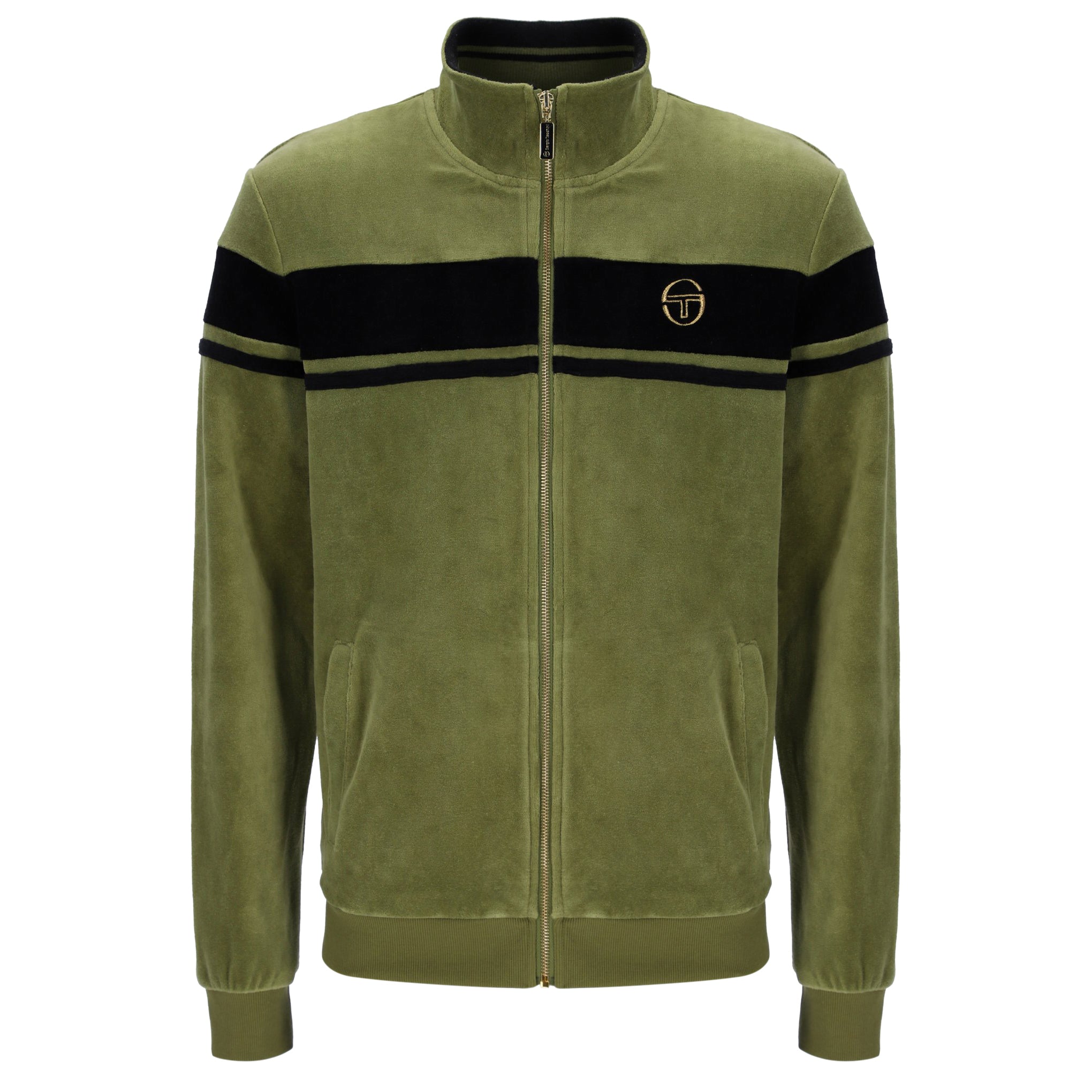 Sergio Tacchini Damarindo Velour Track Top Green