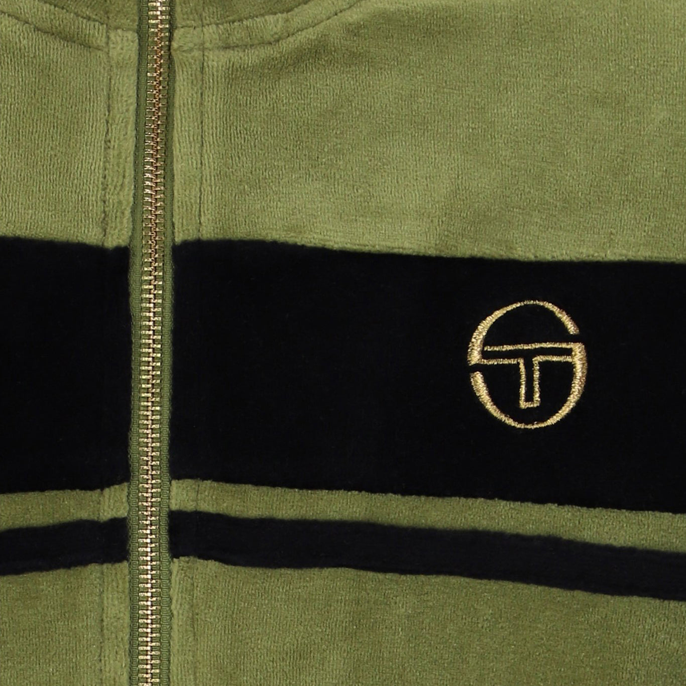 Sergio Tacchini Damarindo Velour Track Top Green